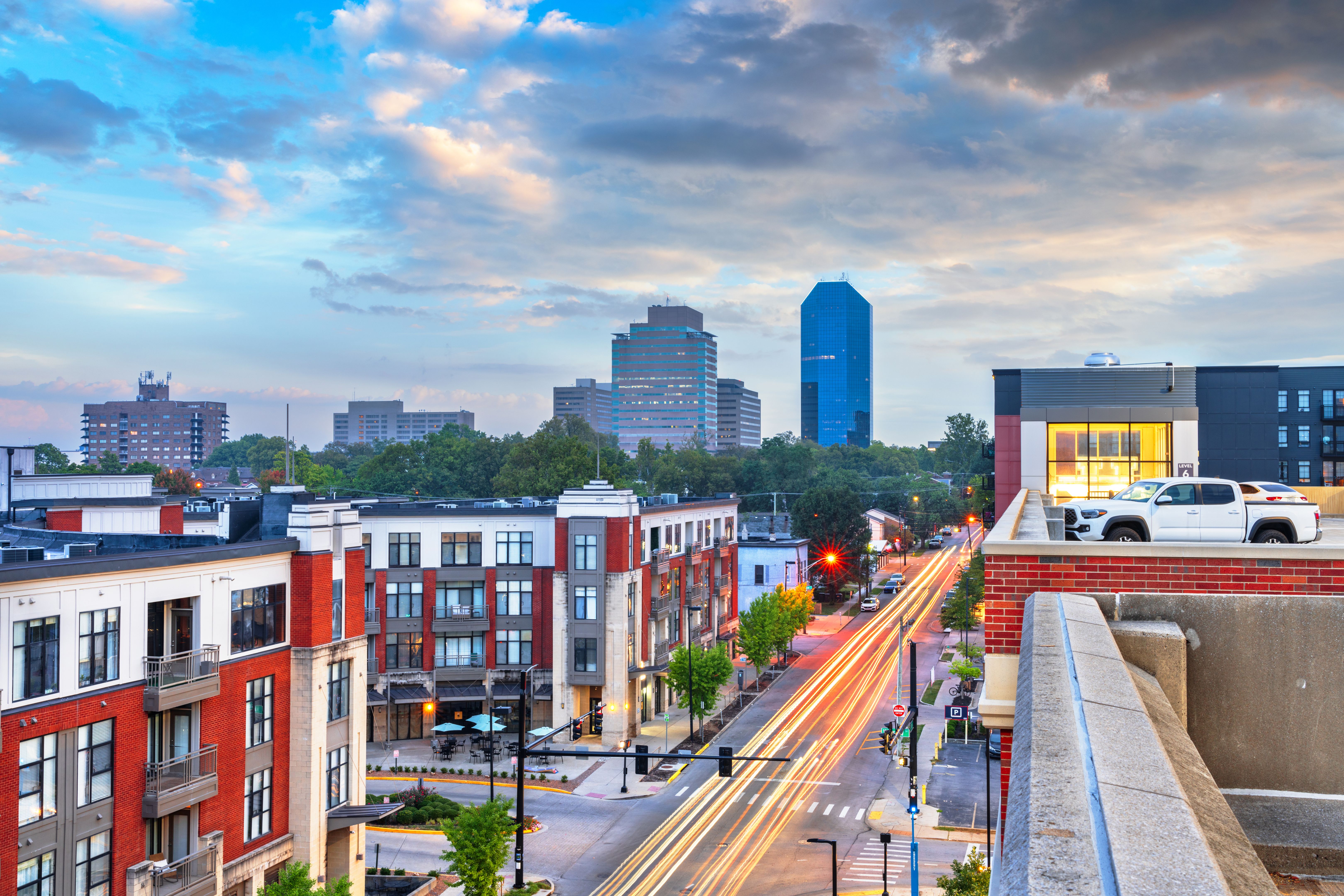 Lexington, Kentucky, USA Cityscape at Dawn