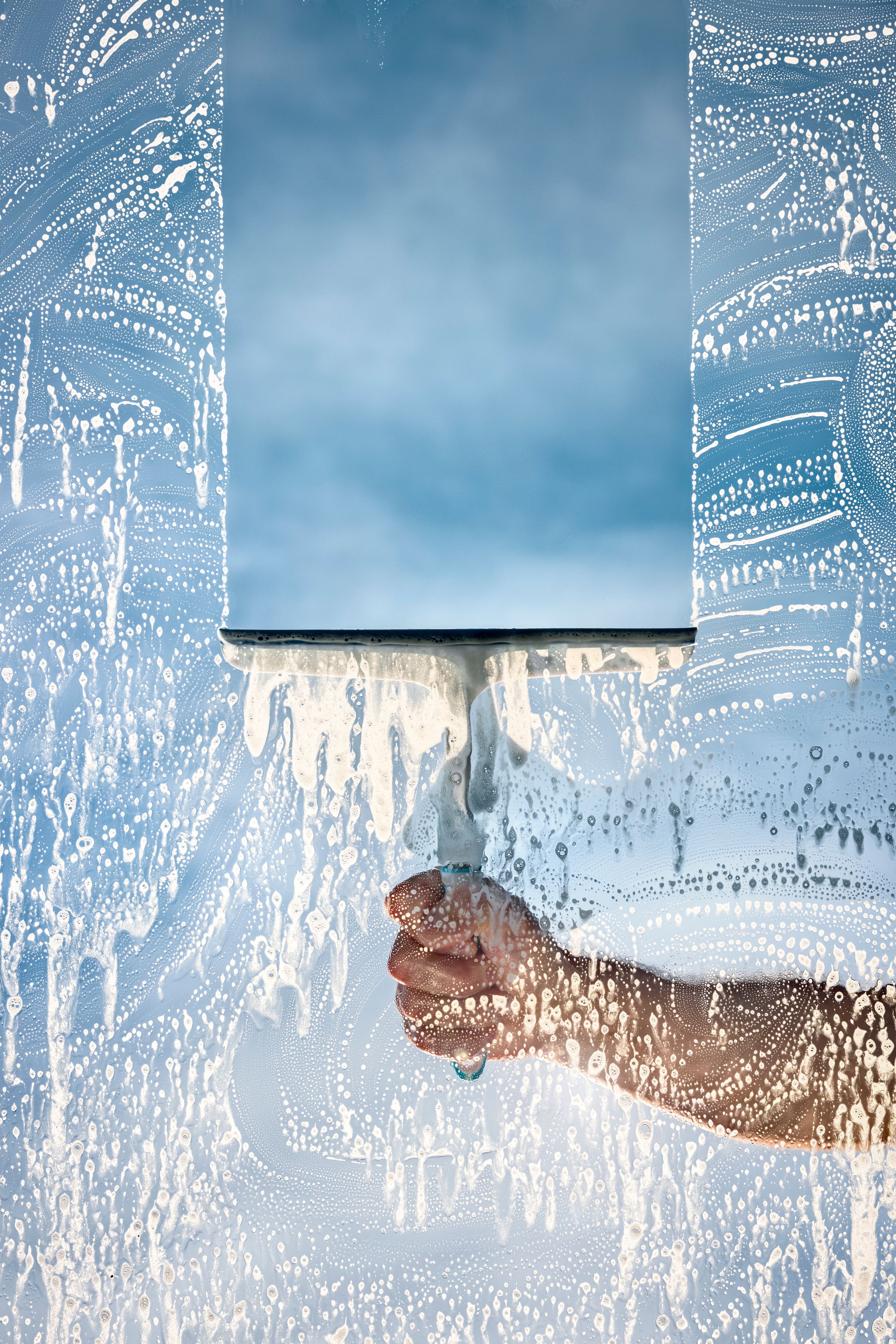 Squeegee Clean Windows