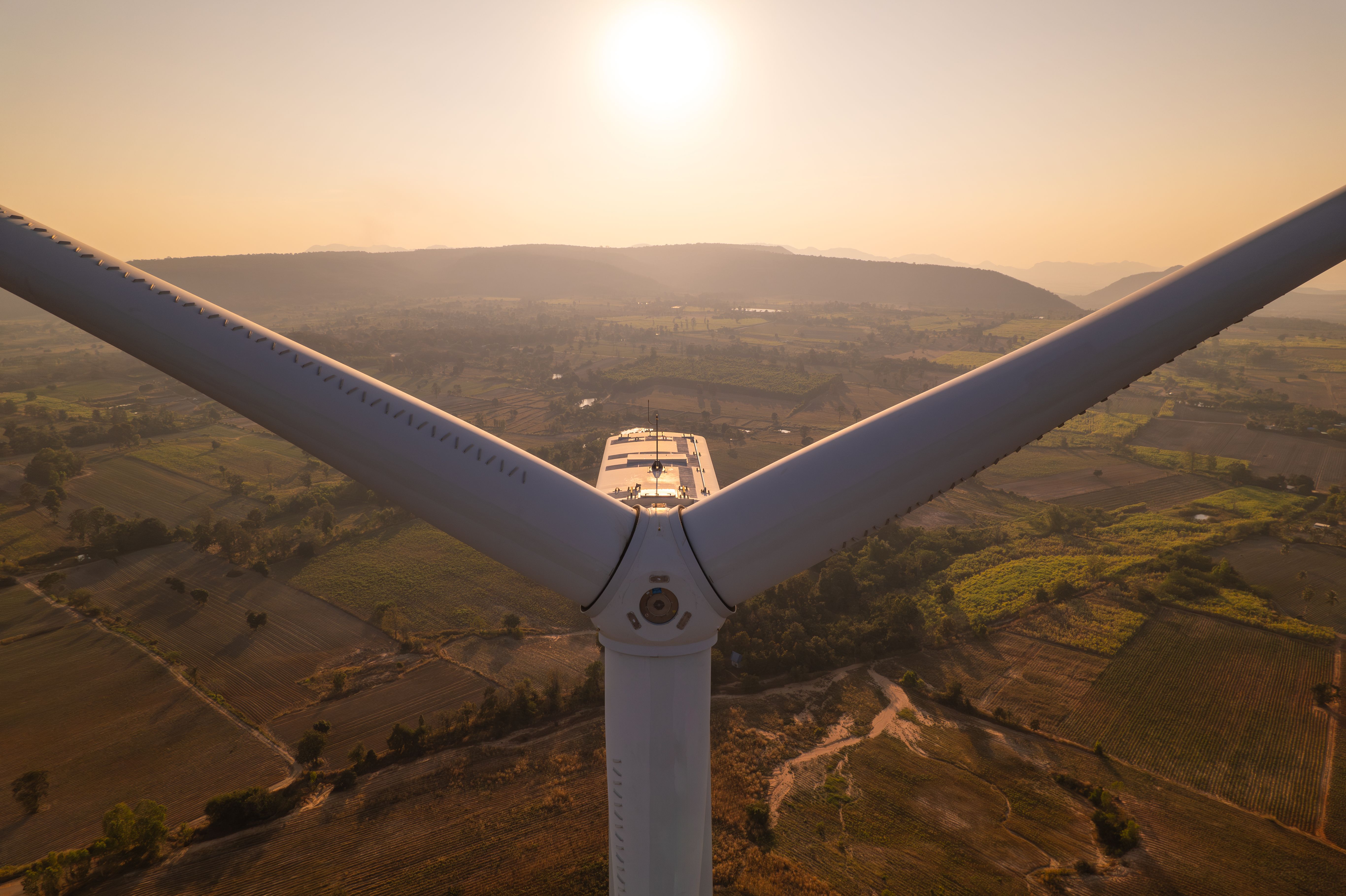 wind turbine closeup