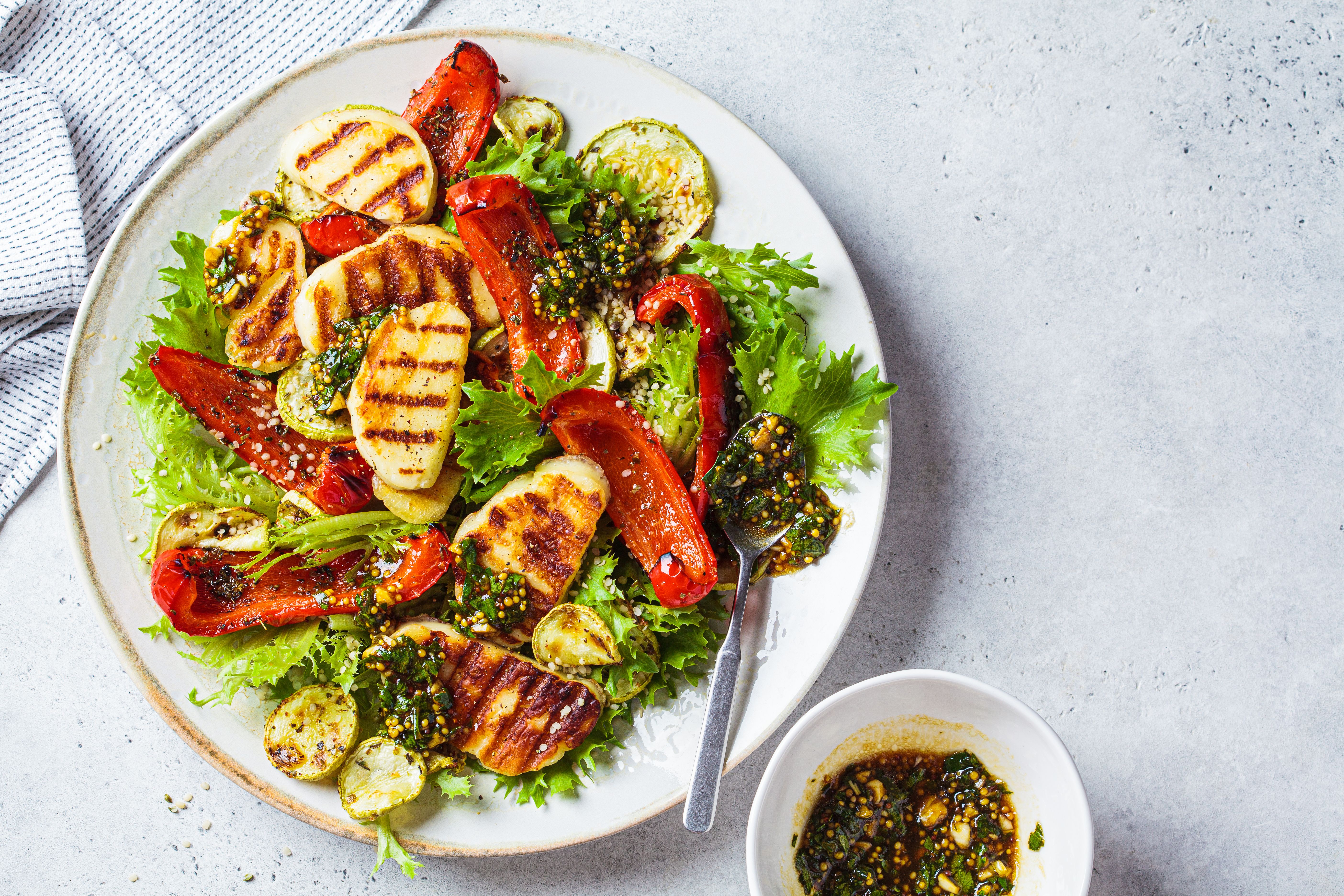 grilled halloumi