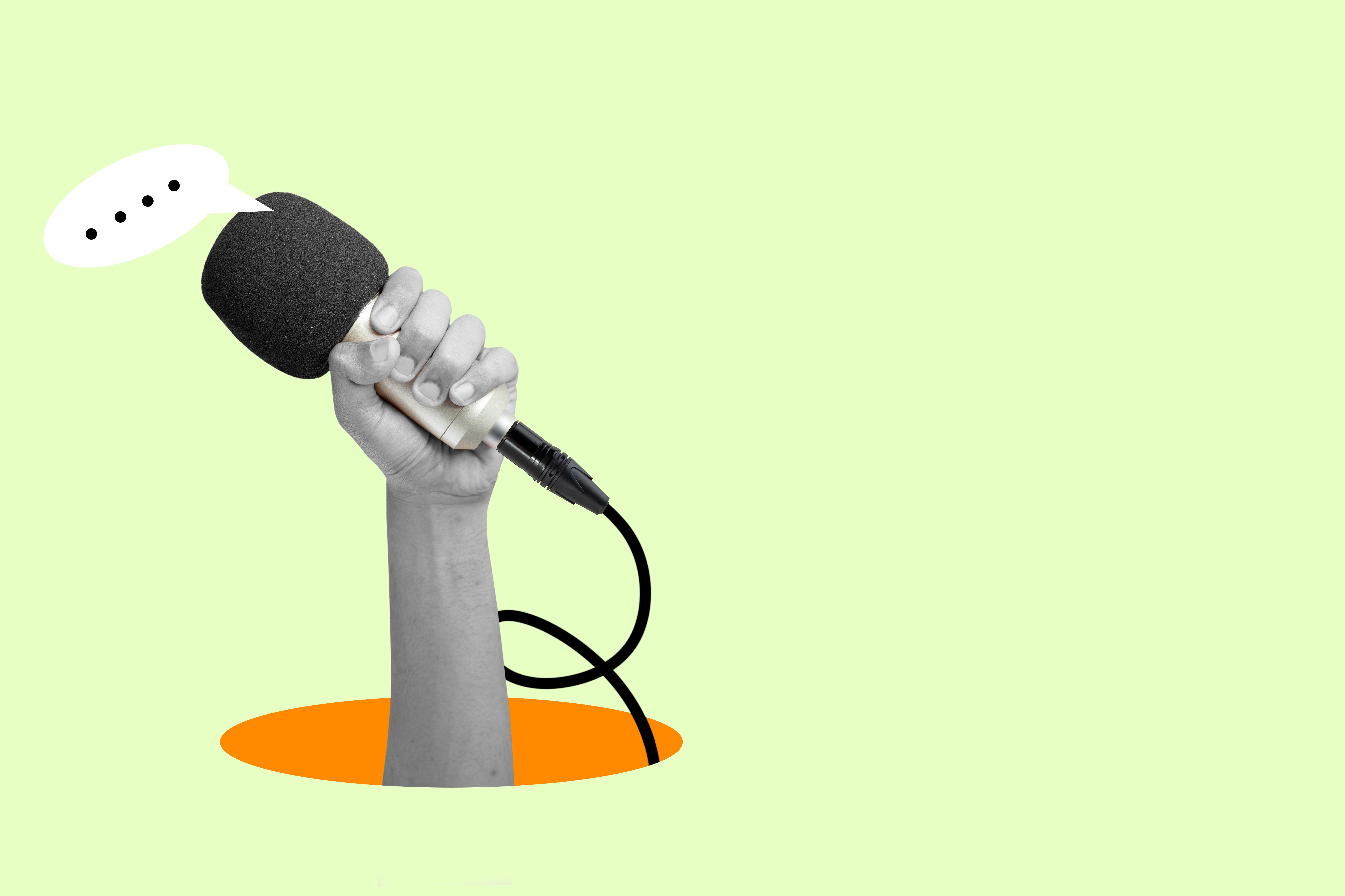 microphone interview