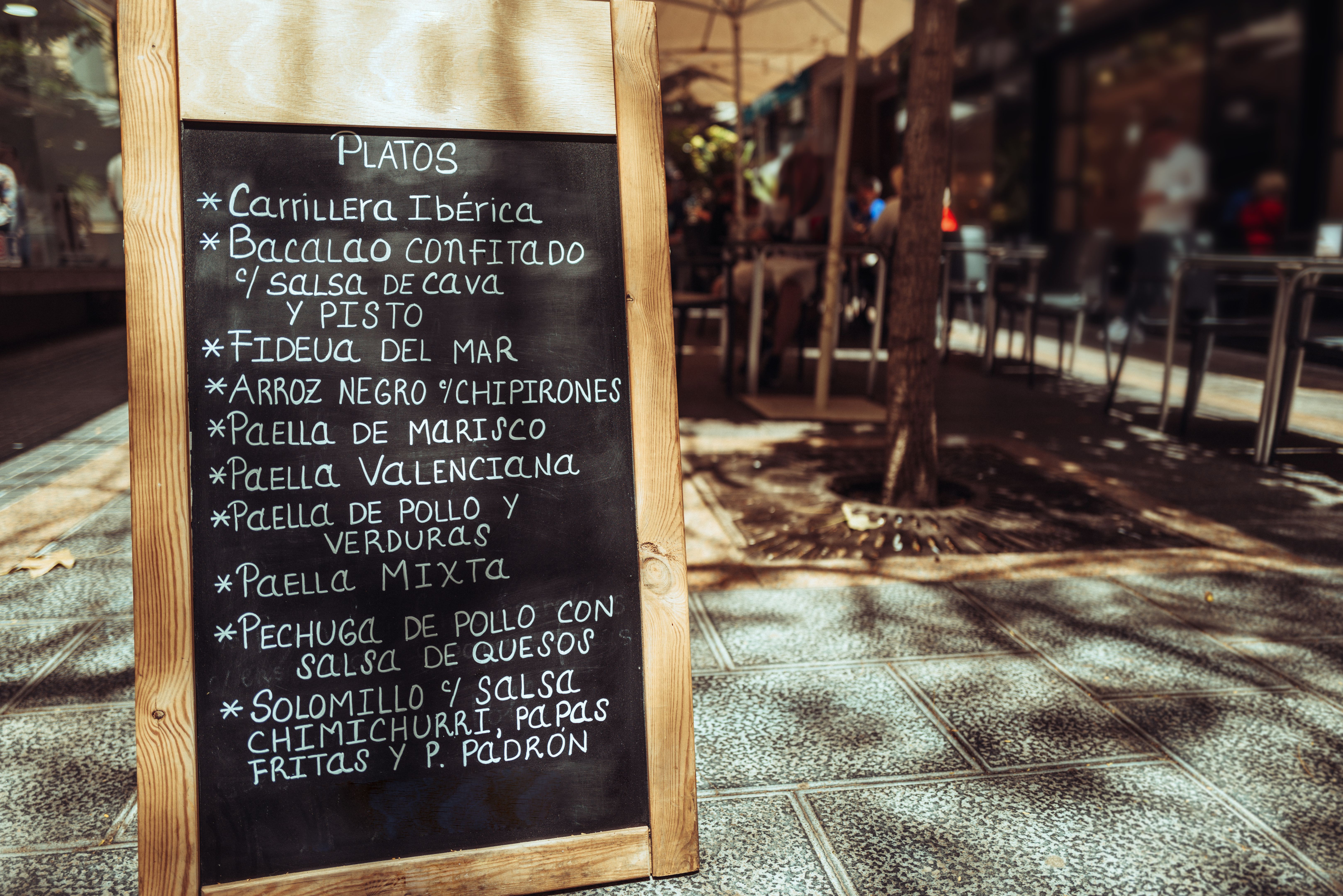 small restaurant menu