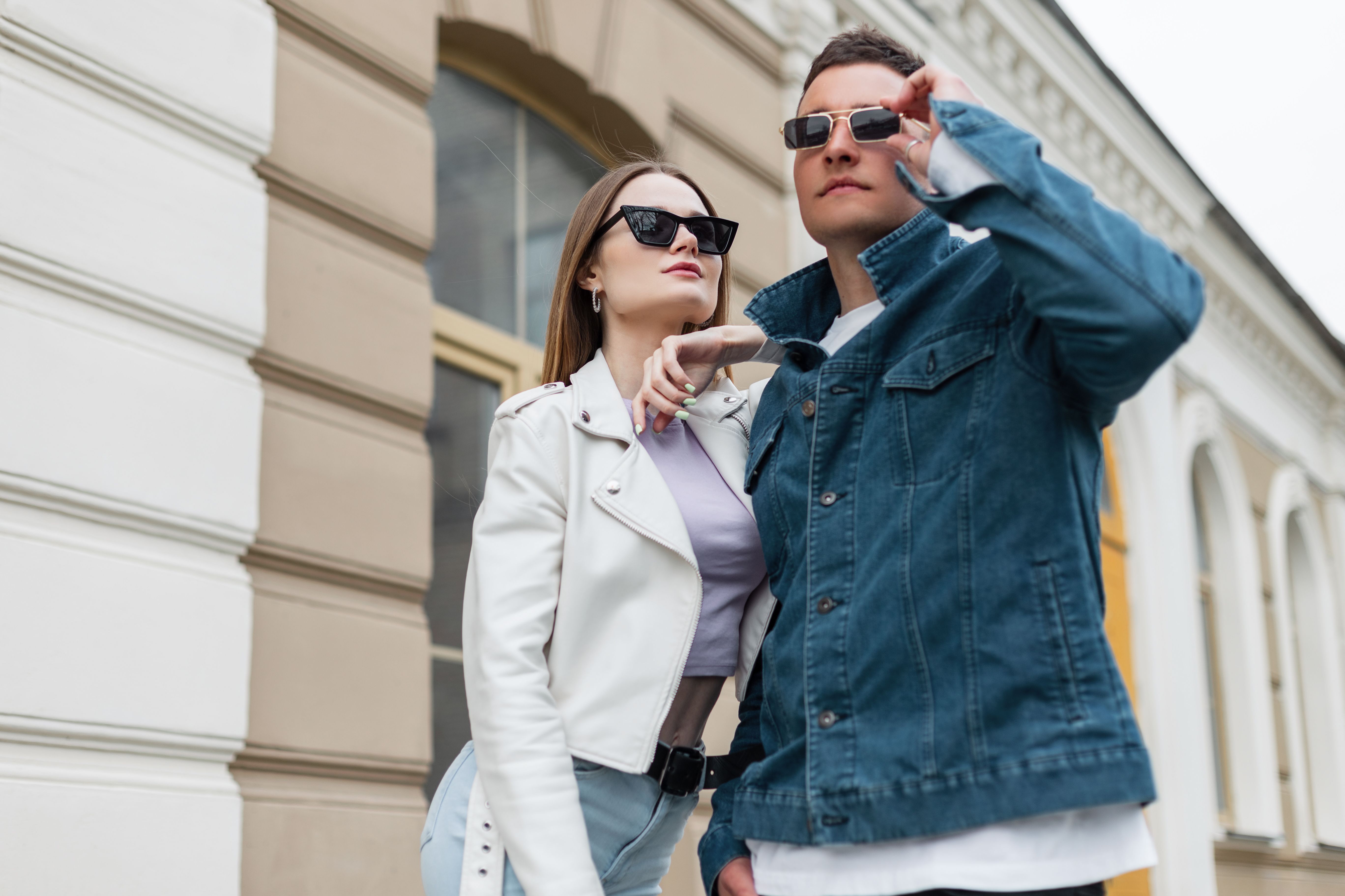 stylish man woman