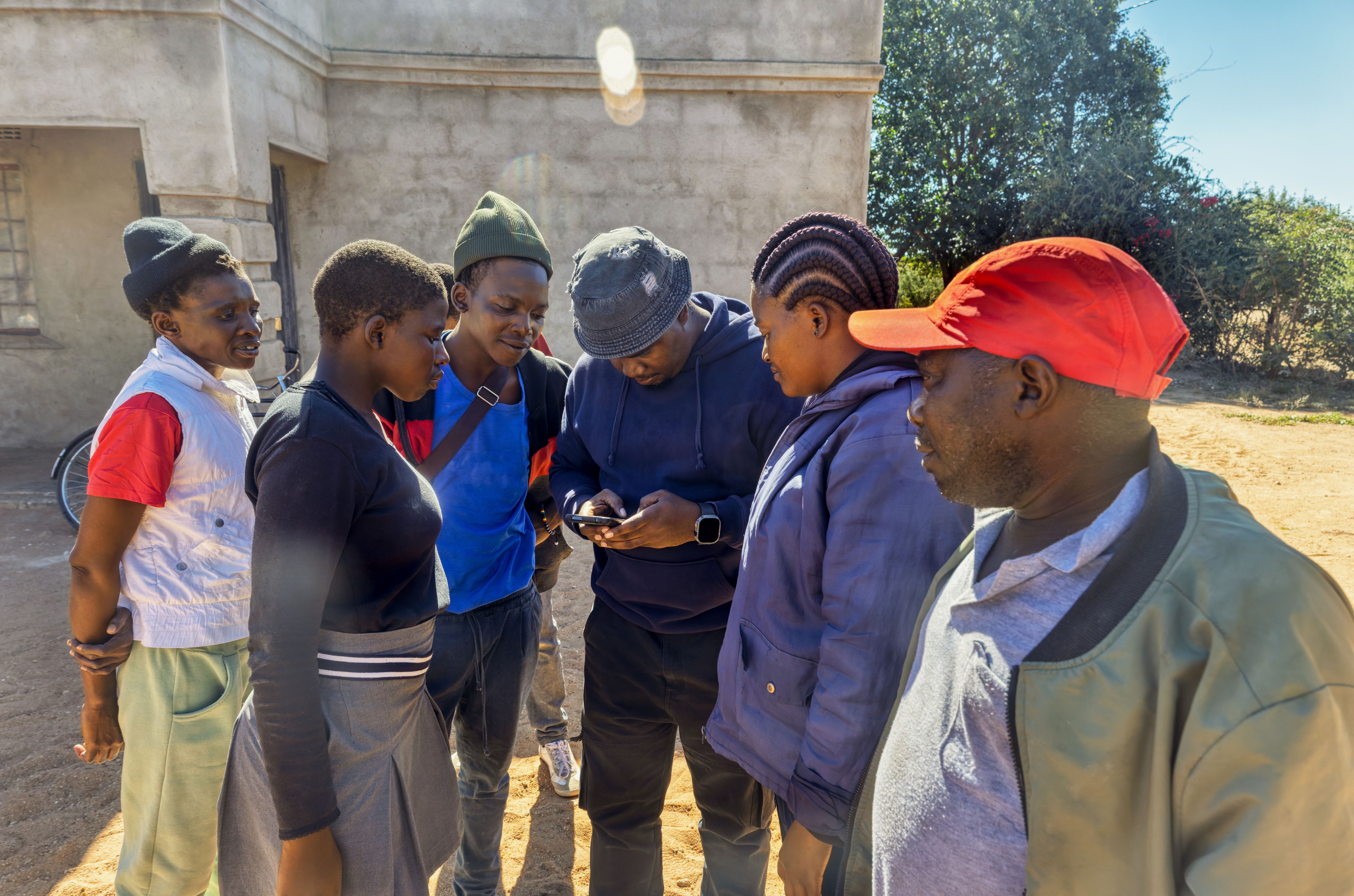 students in remote area