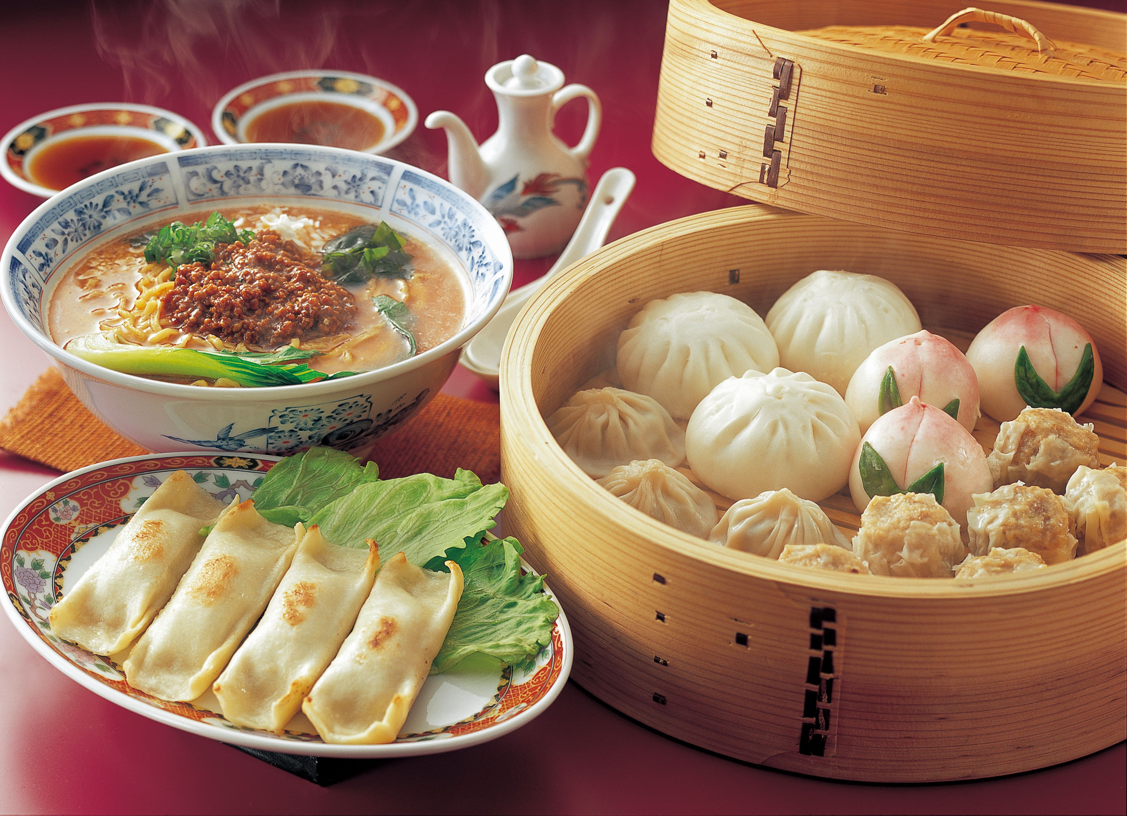 Dandan noodles and dim sum