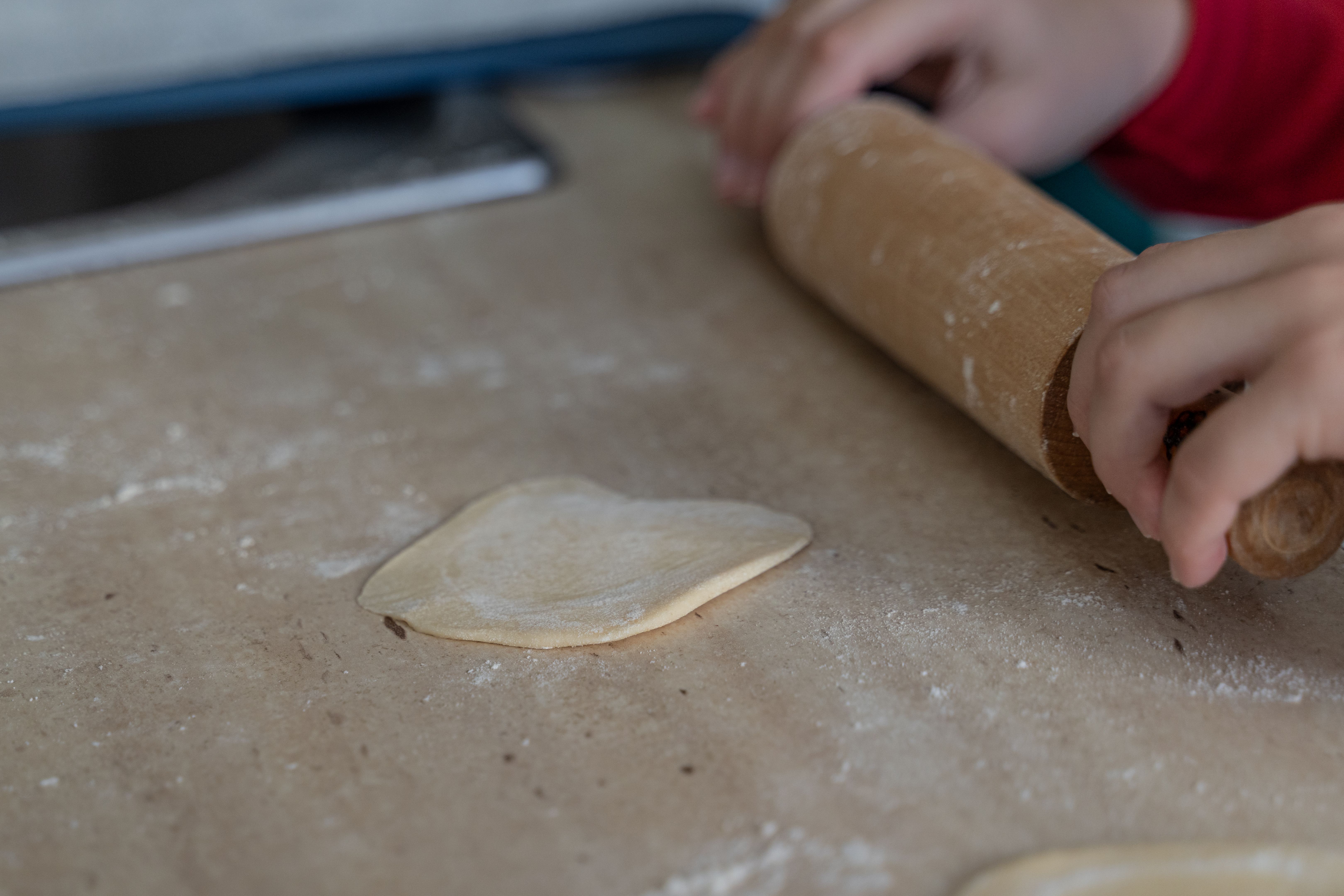 rolling pasta dough