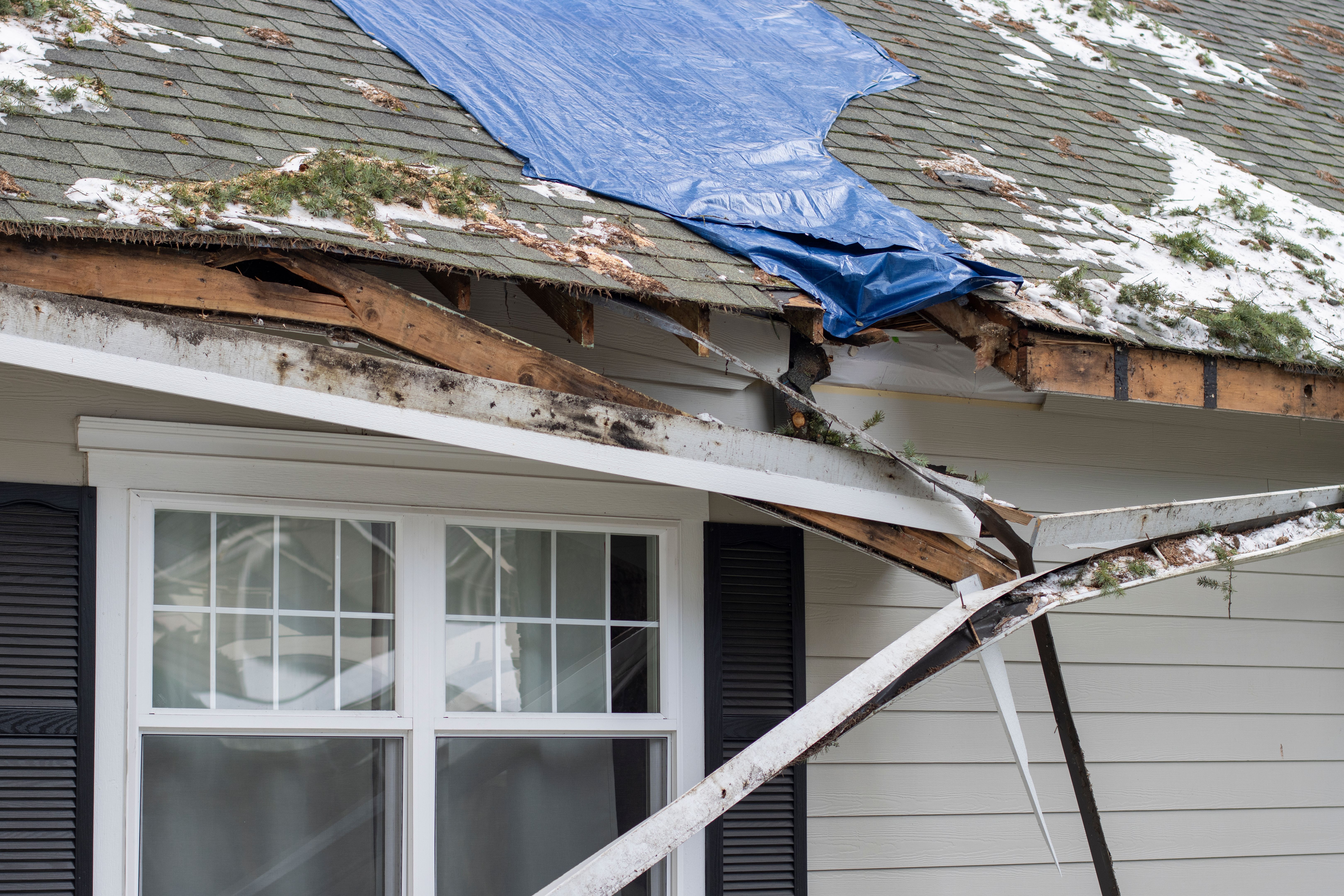 damaged roof