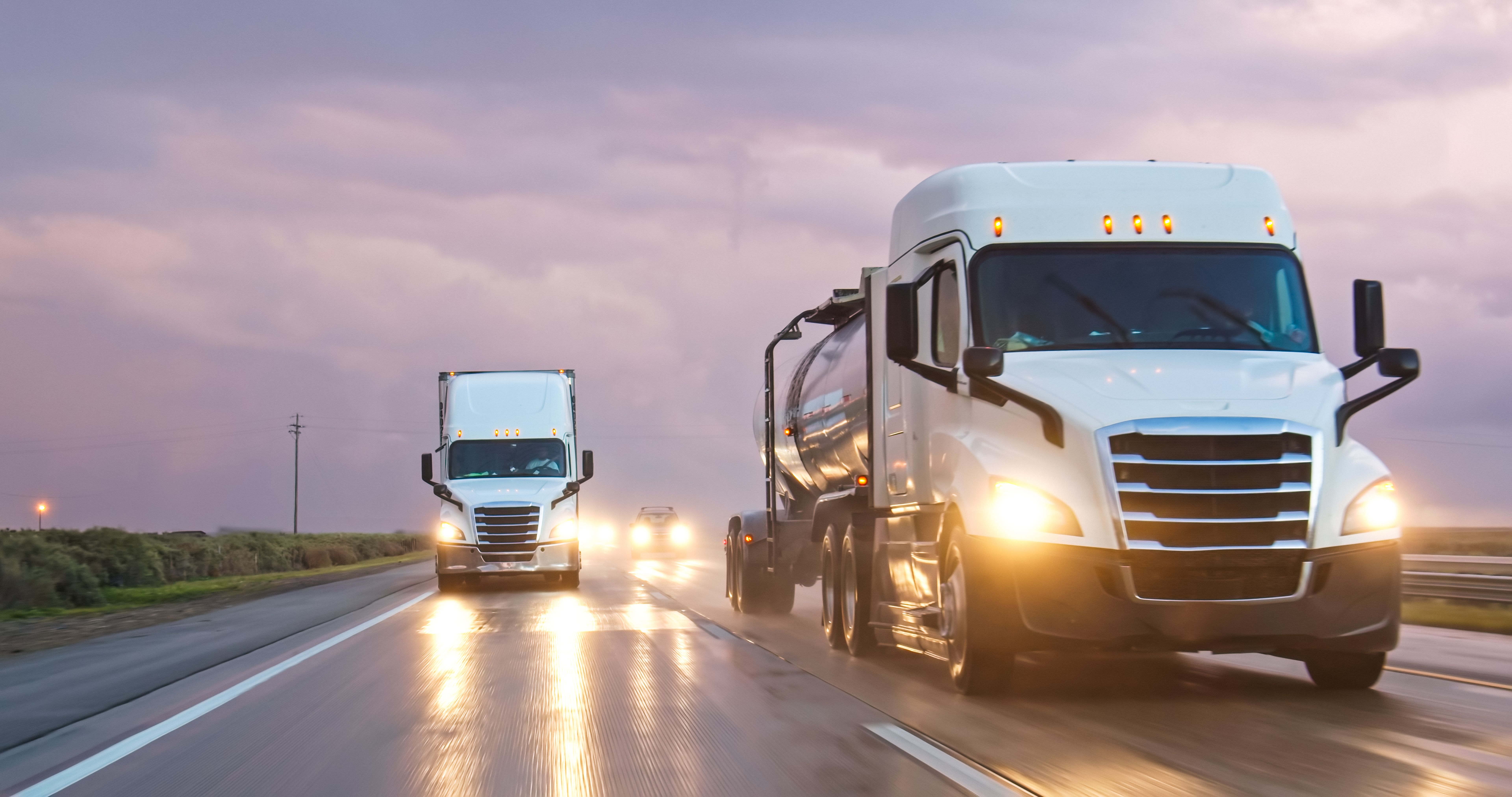 truck on highway