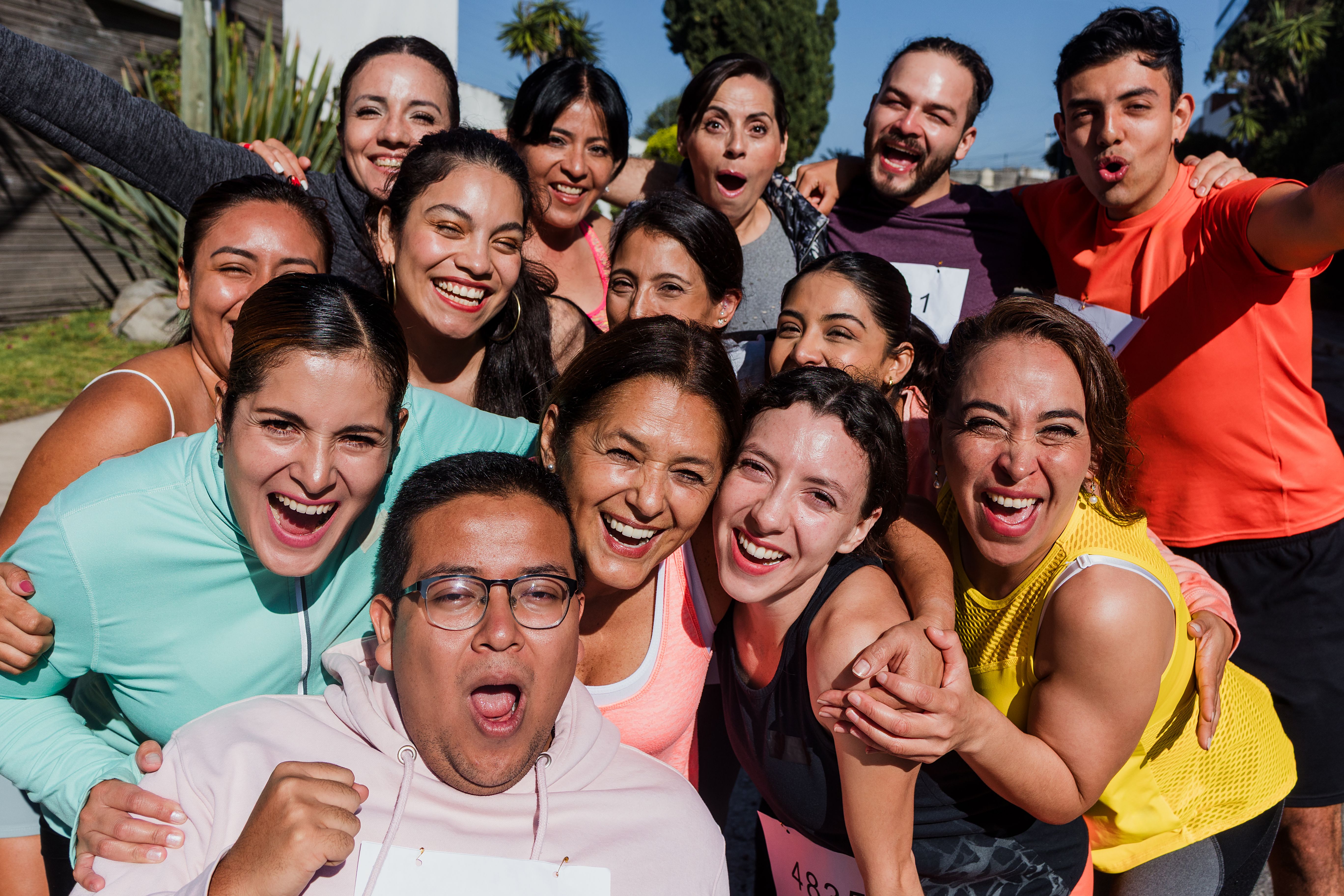 participantes felizes