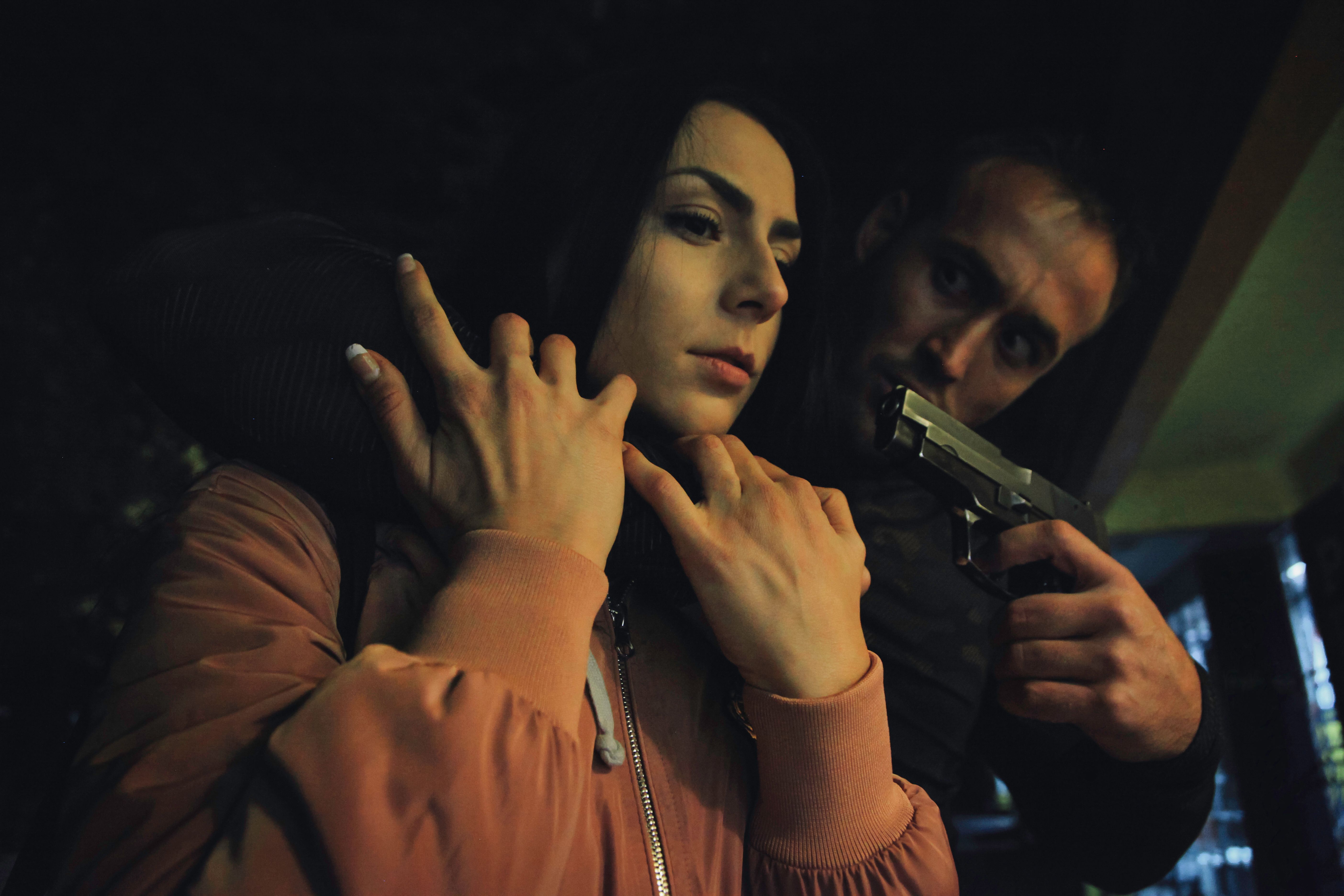 Attack with a gun - Gun in hands