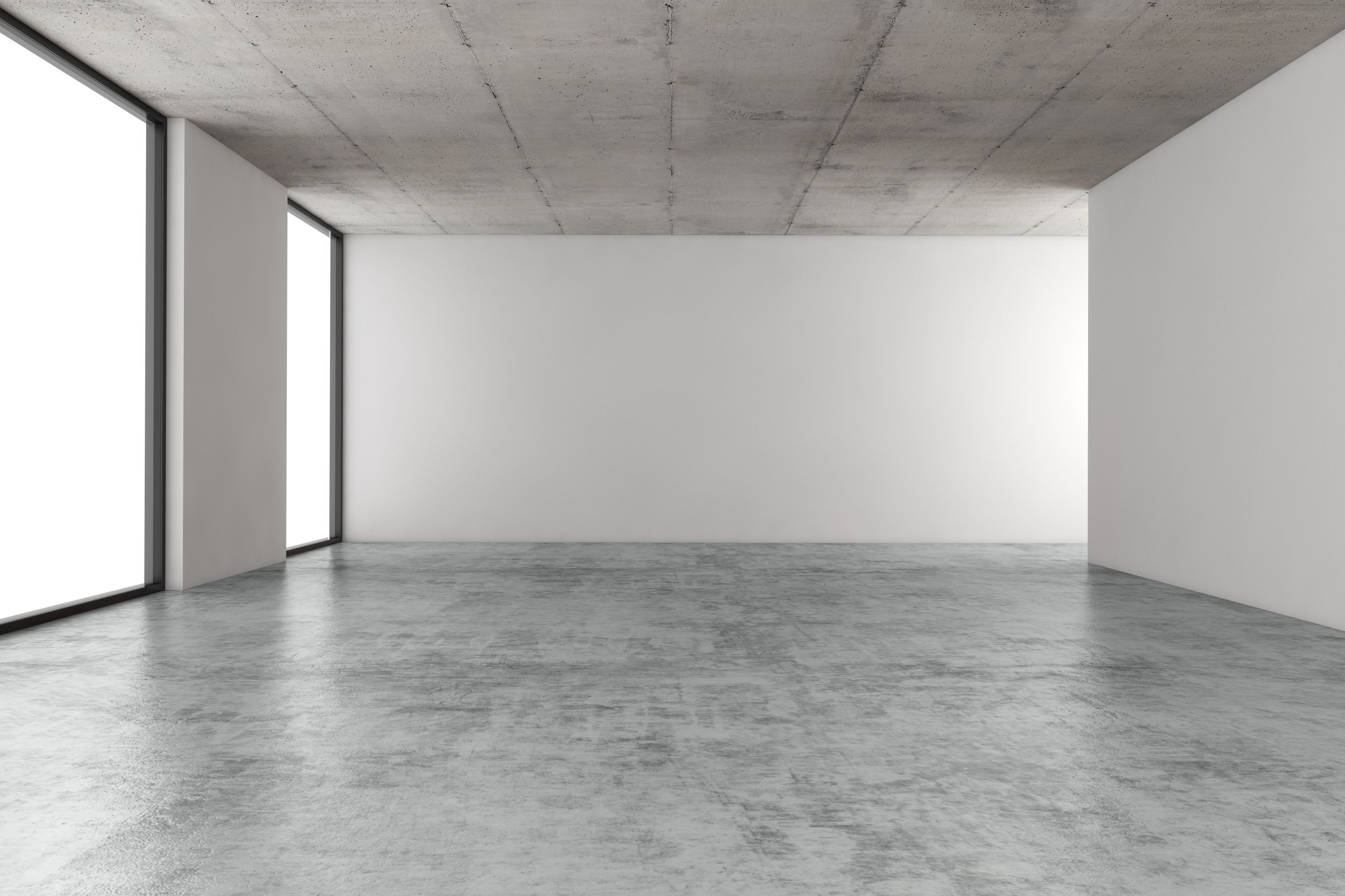 minimalist concrete interior