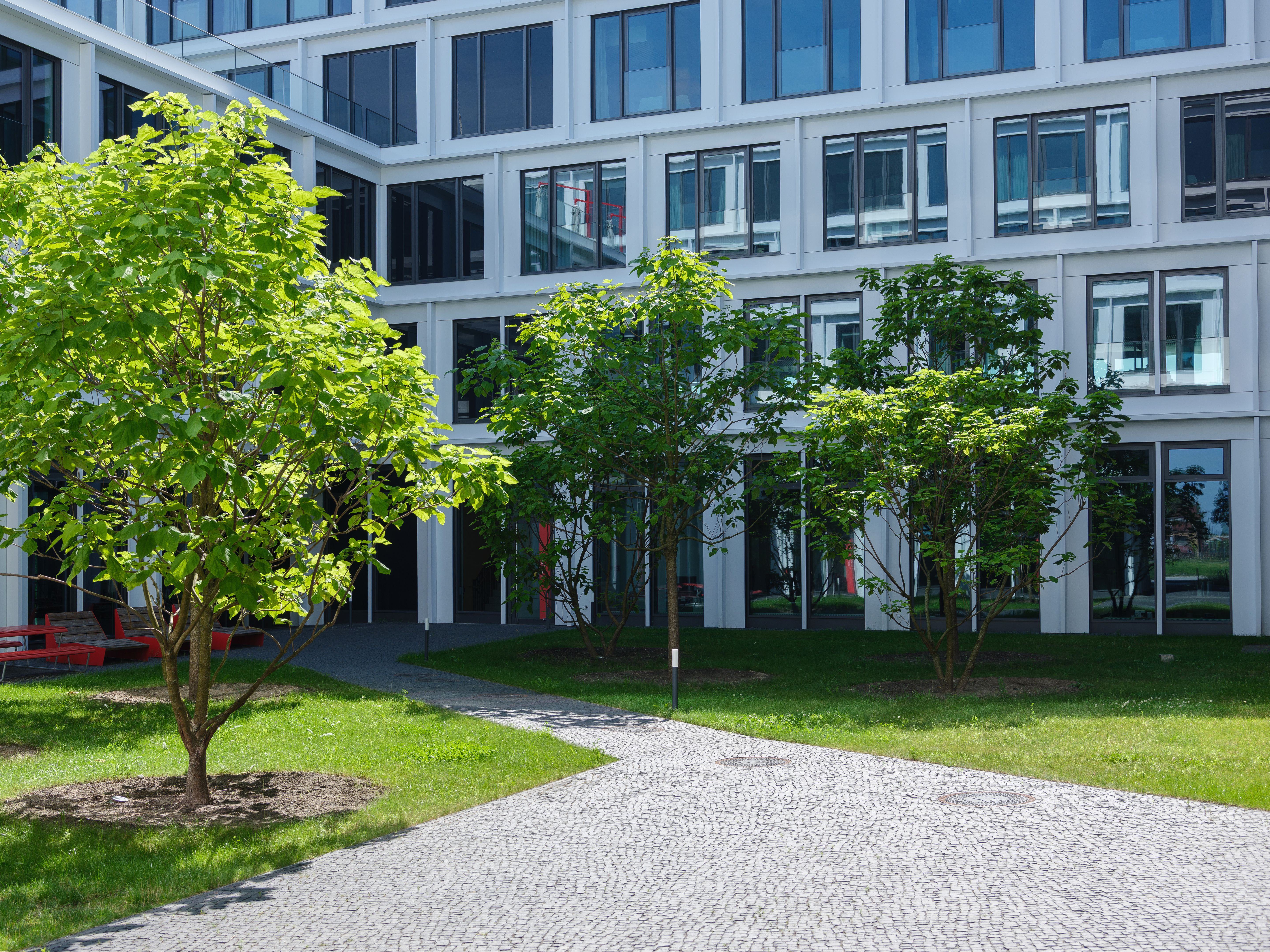 corporate campus garden