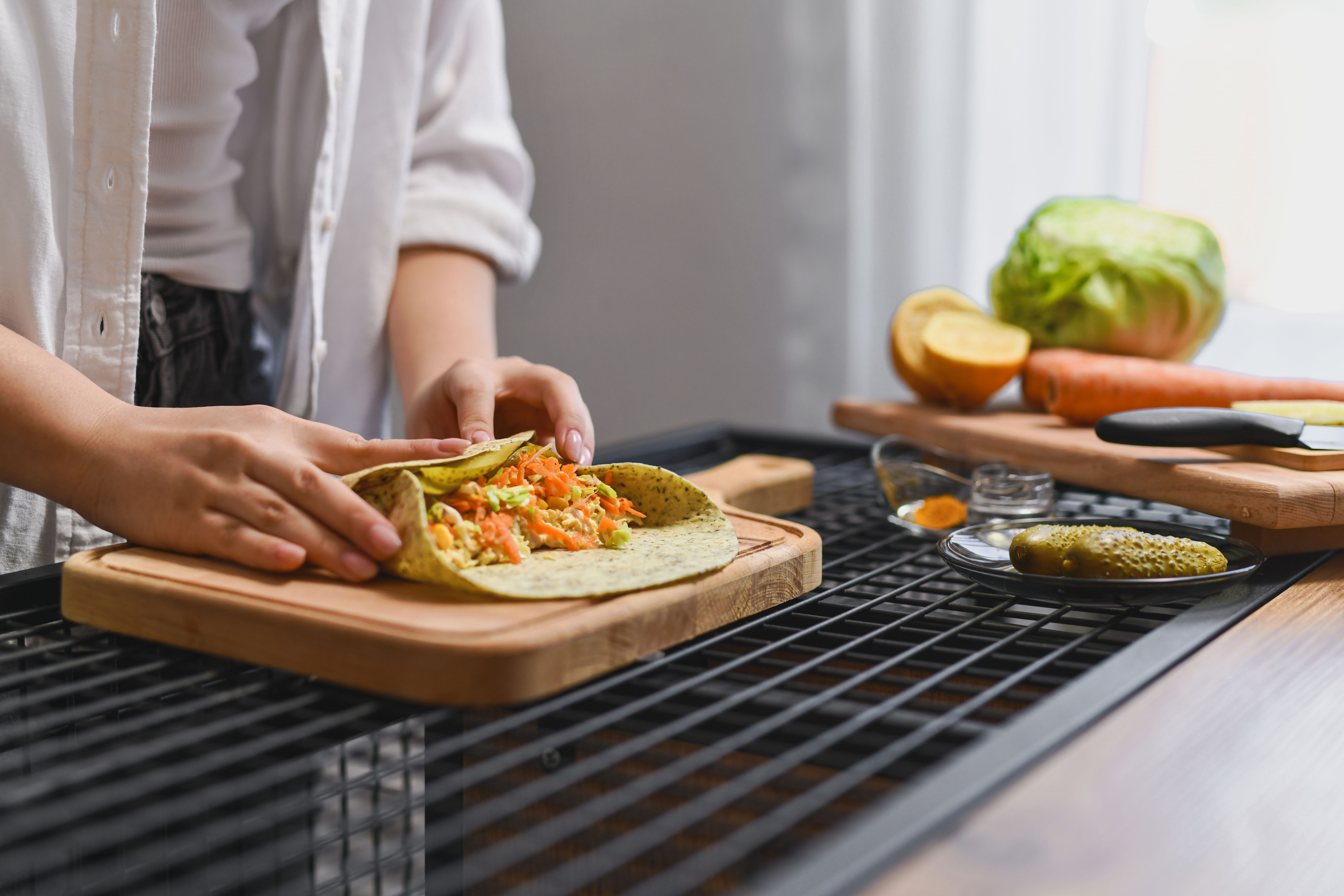 home cooking burrito