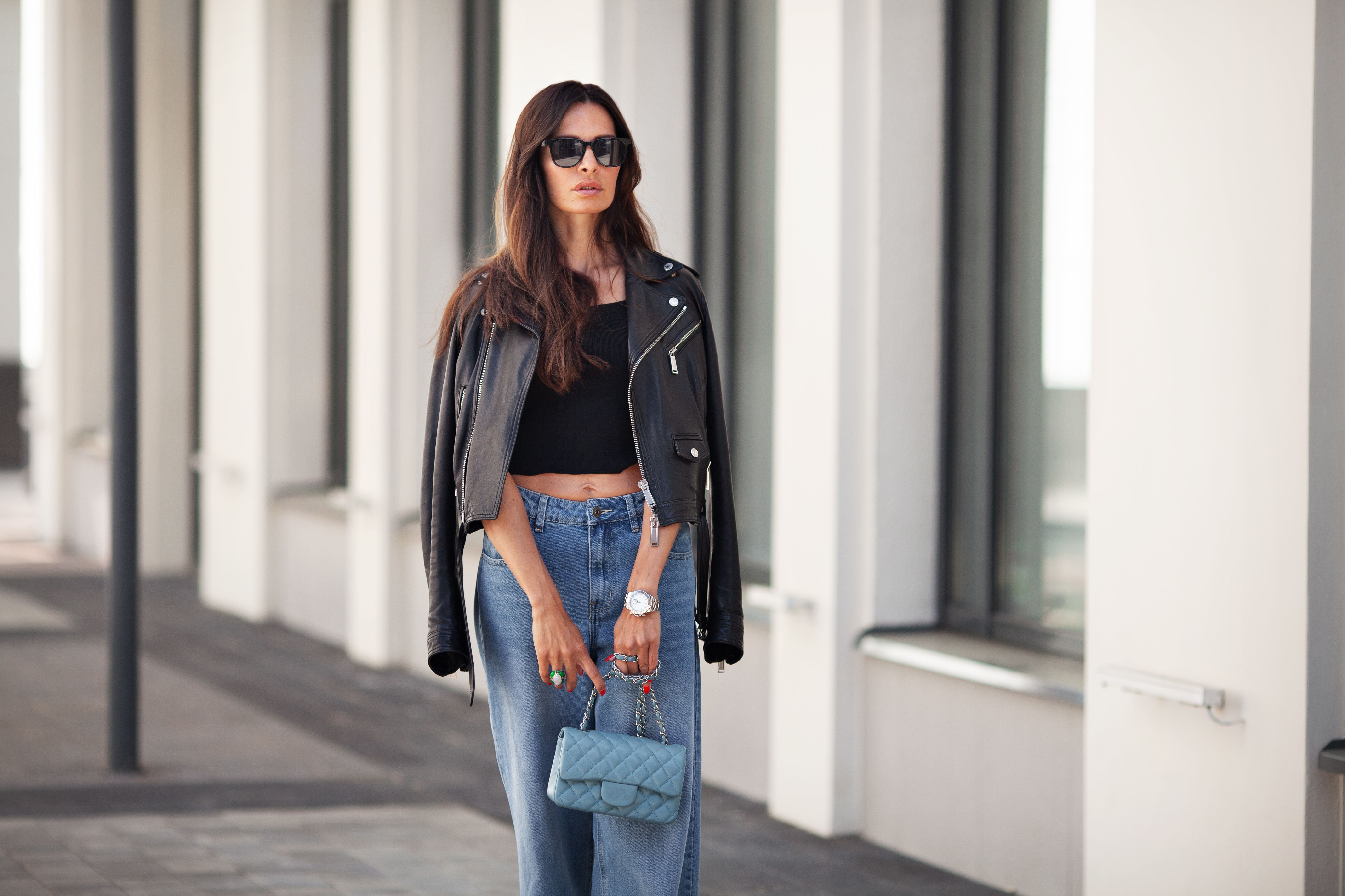 leather jacket style