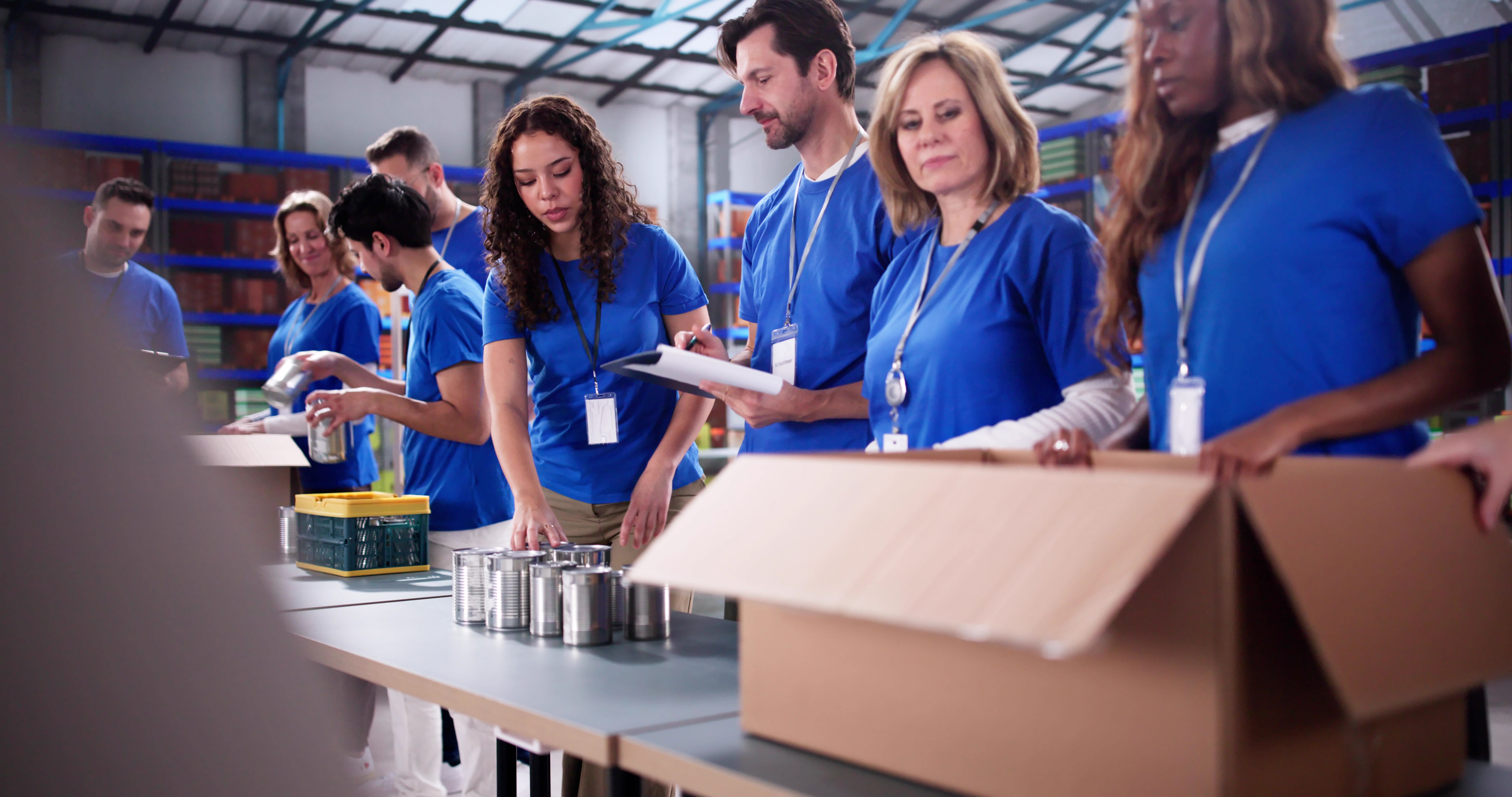 food bank volunteers