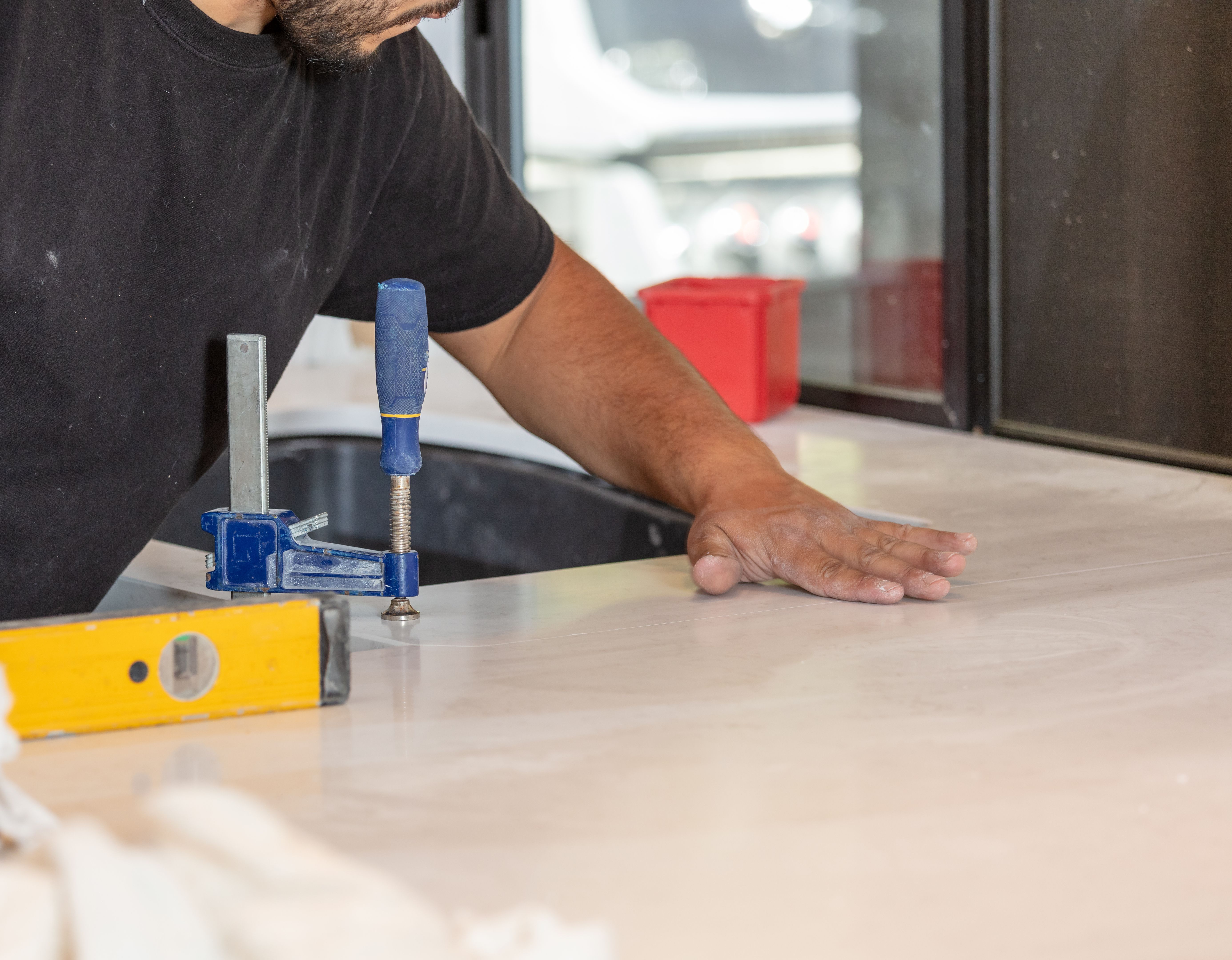 stone countertop installation