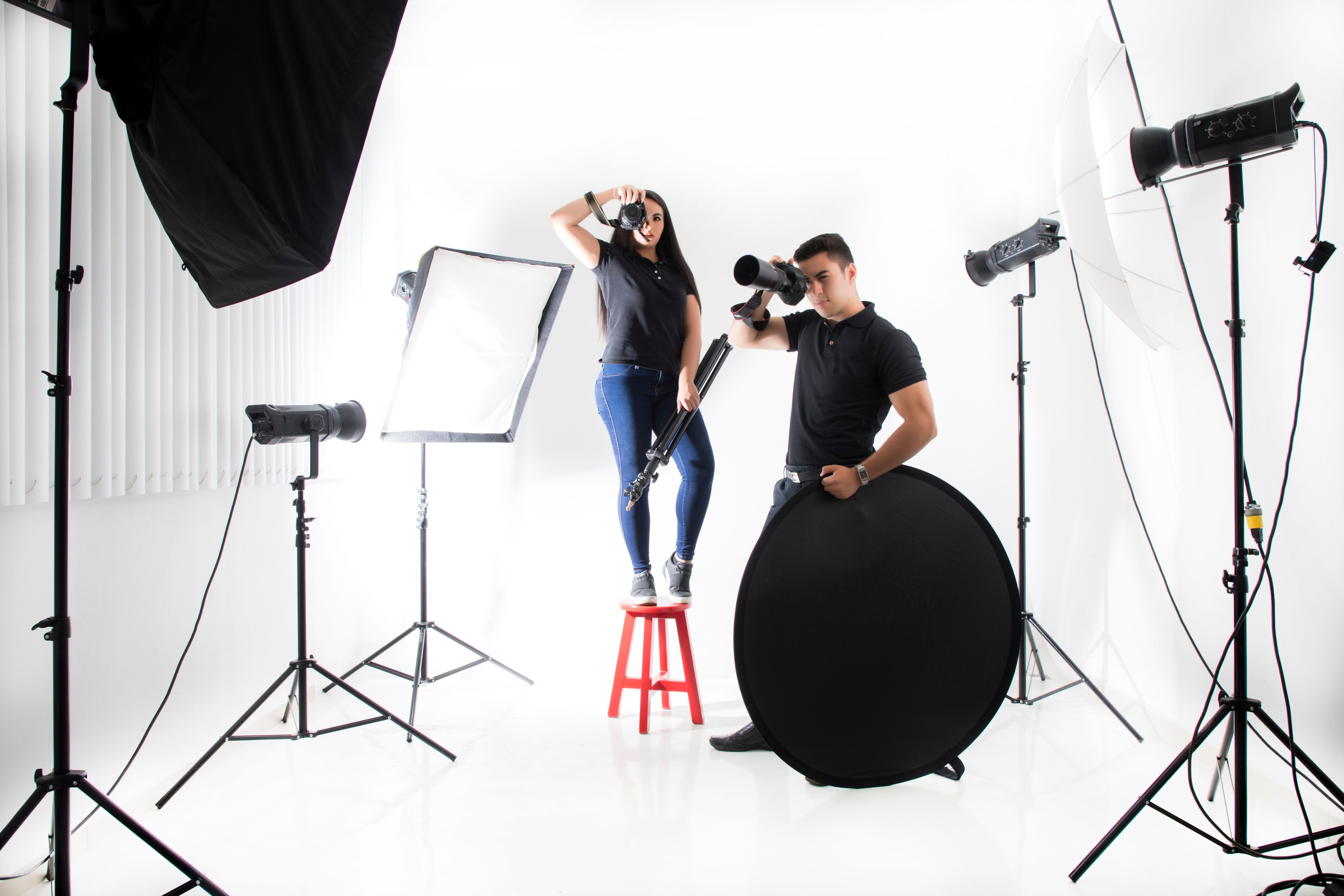 Photographer´s at studio