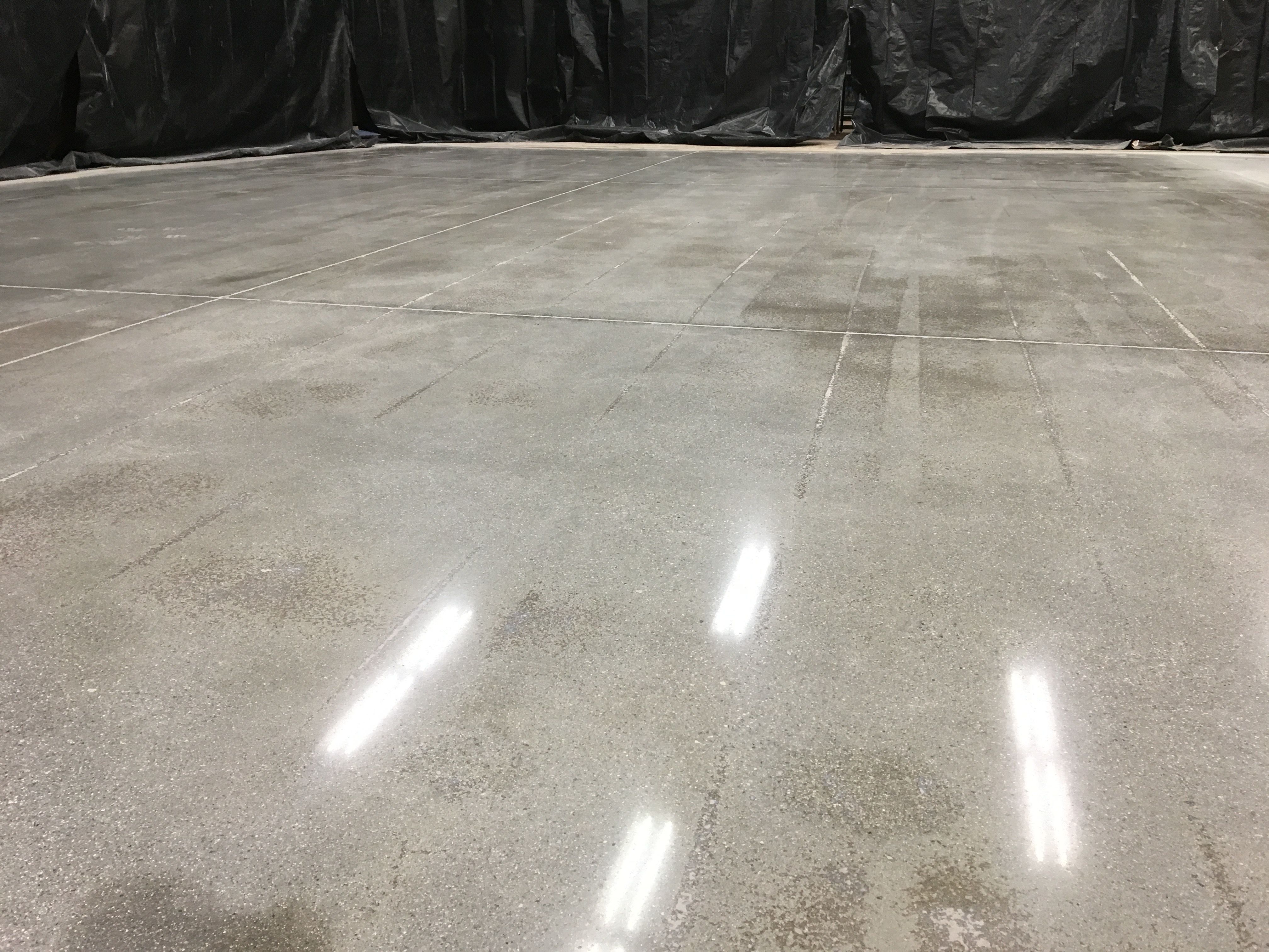 polished concrete floor