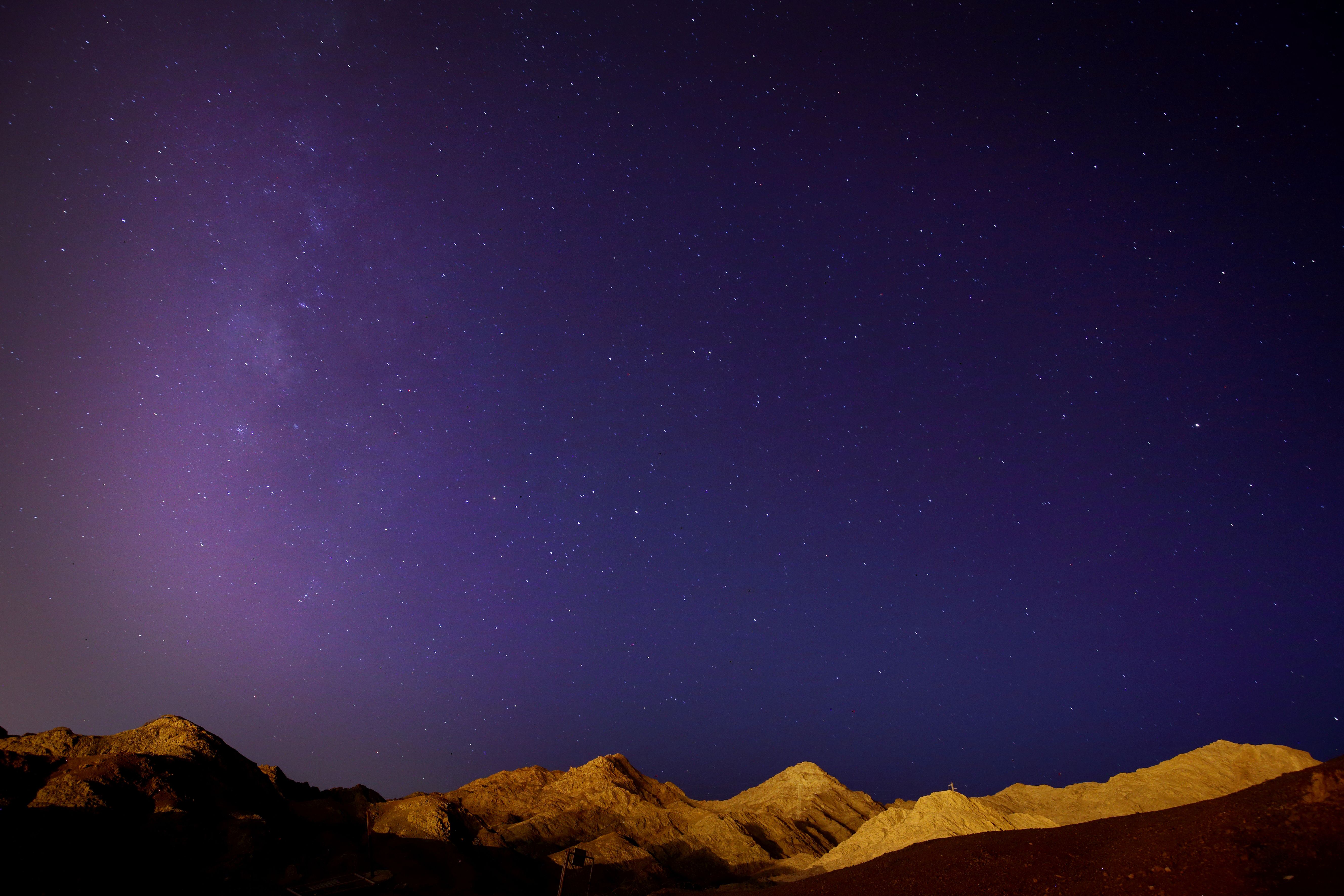night sky desert