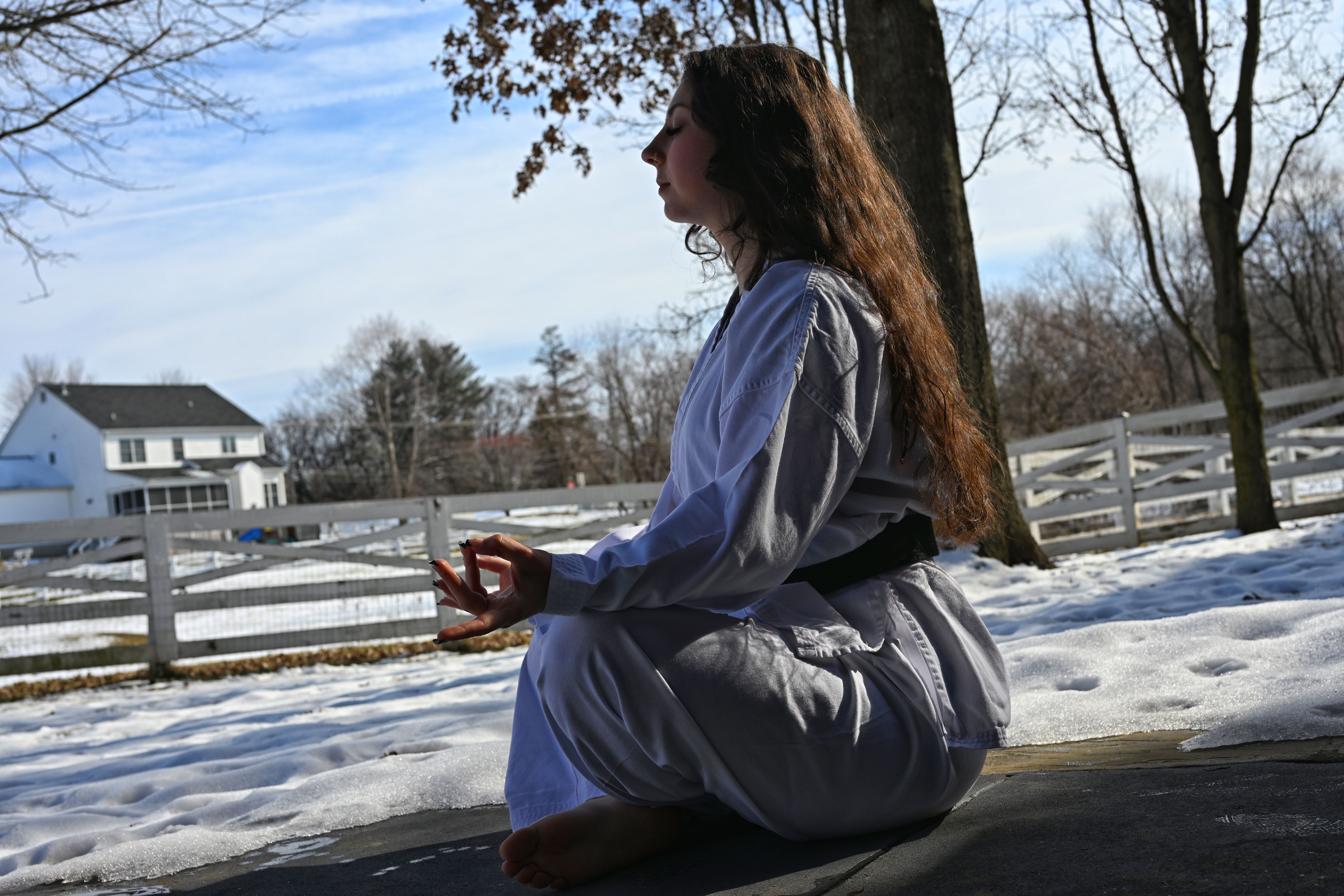 winter karate training