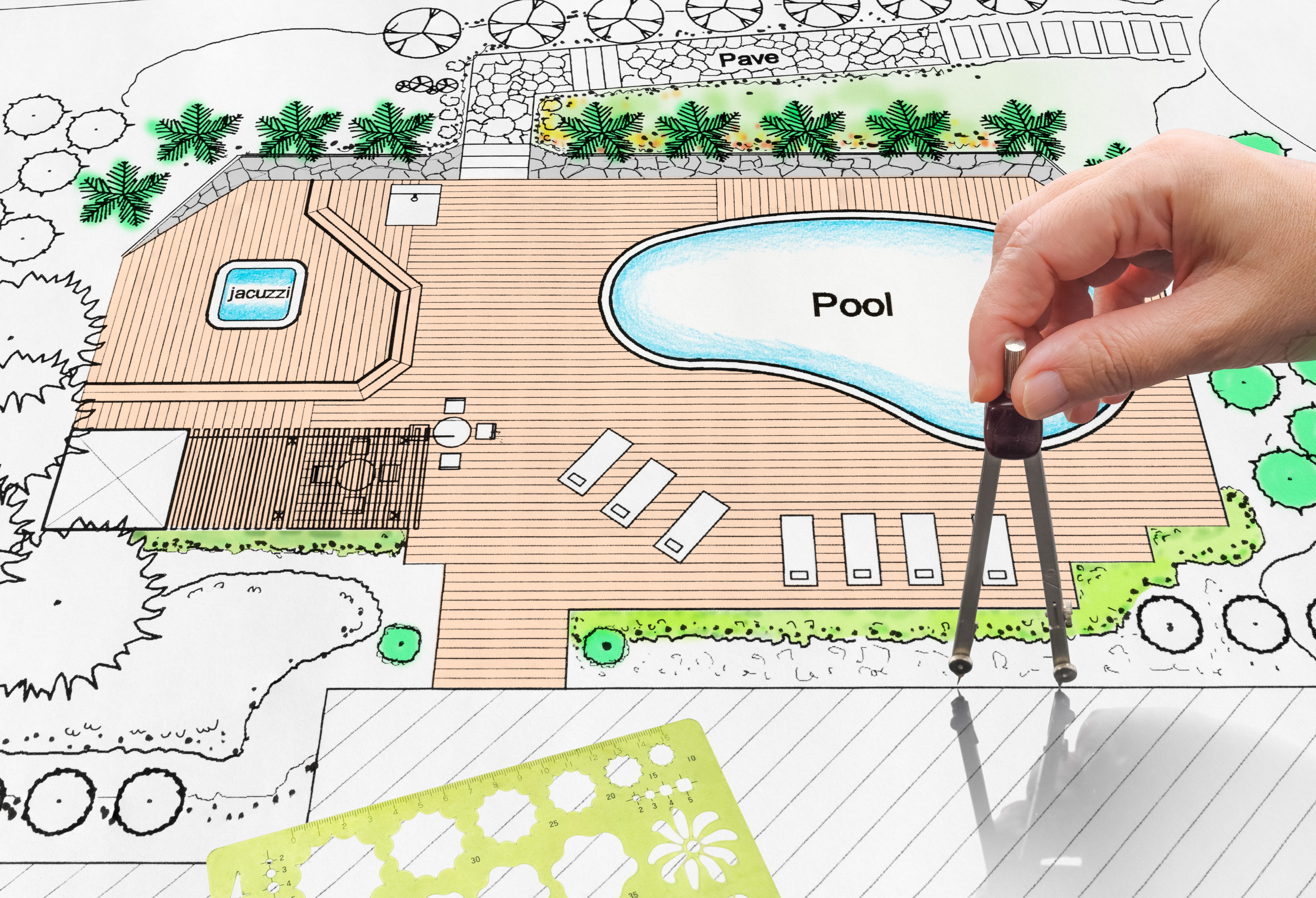 pool design sketch