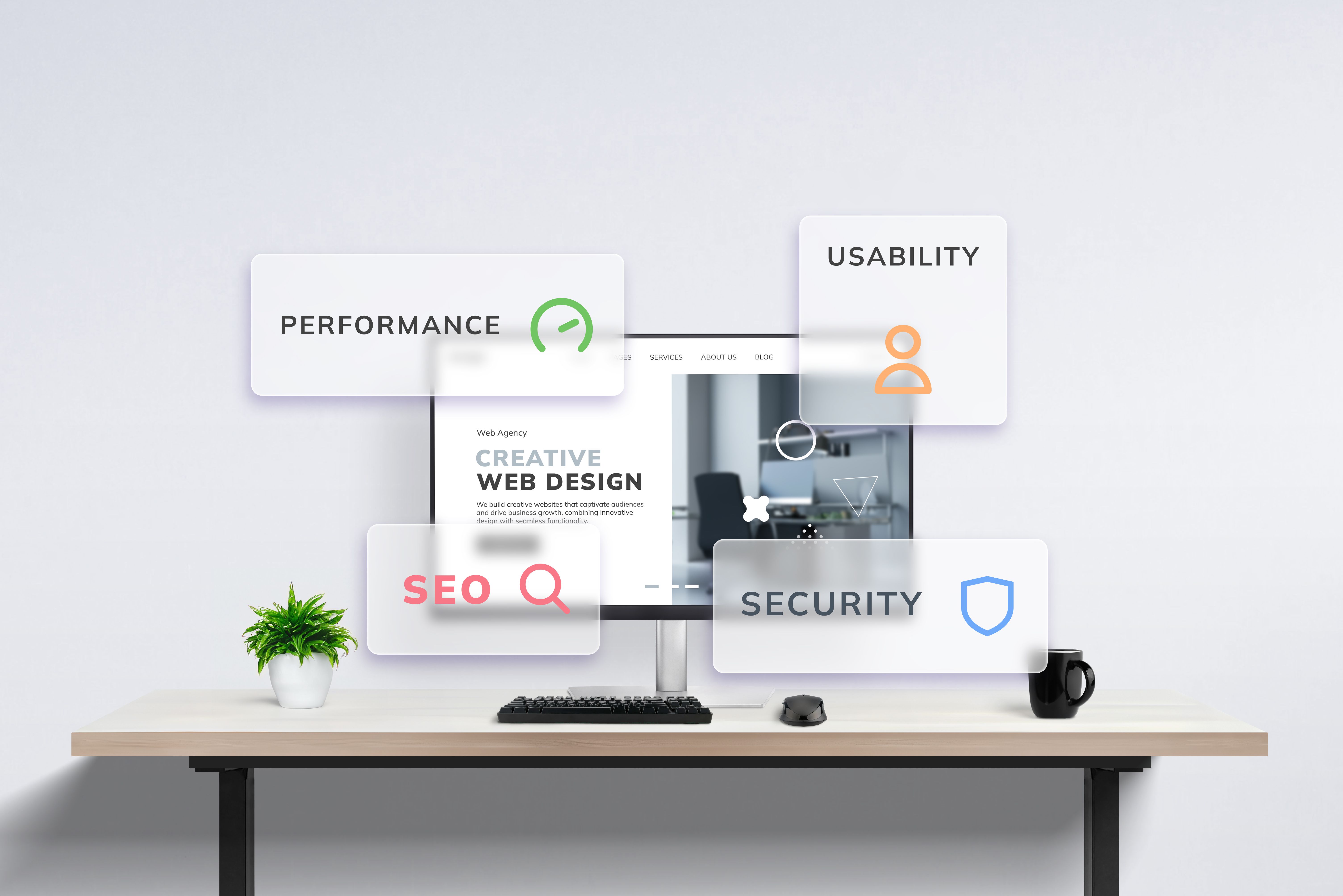 modern business website