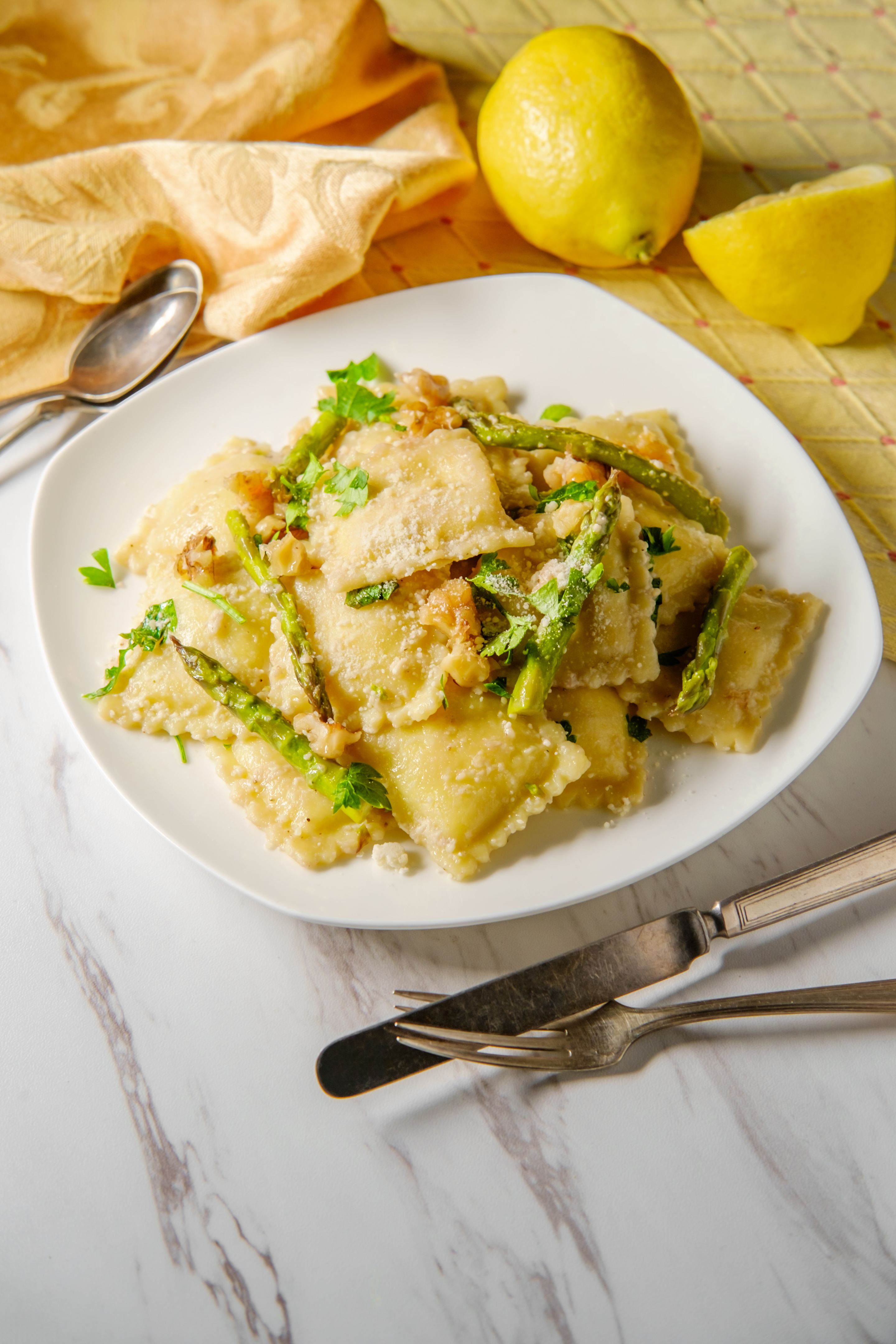 asparagus ravioli