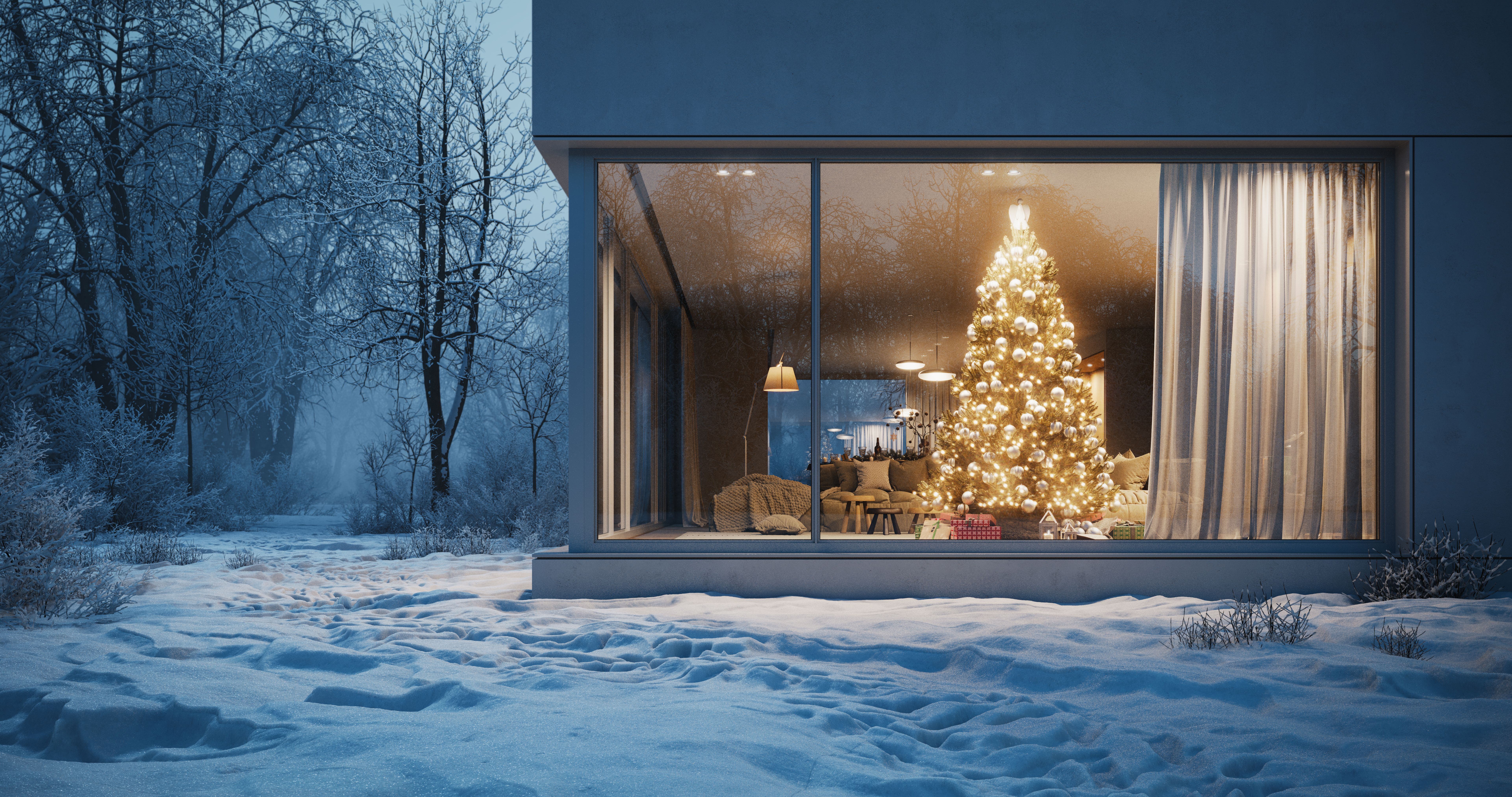 exterior home winter