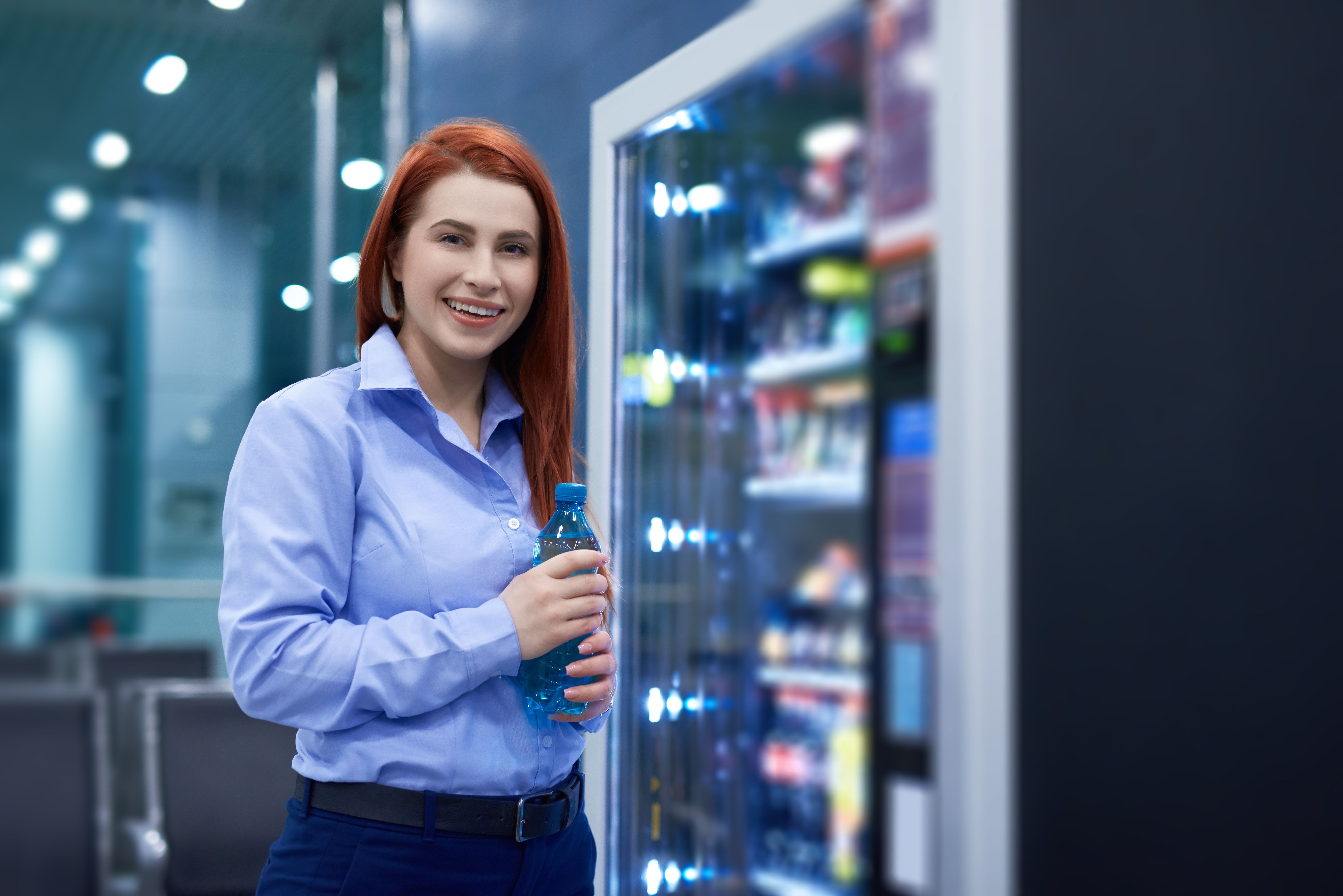 happy customer vending