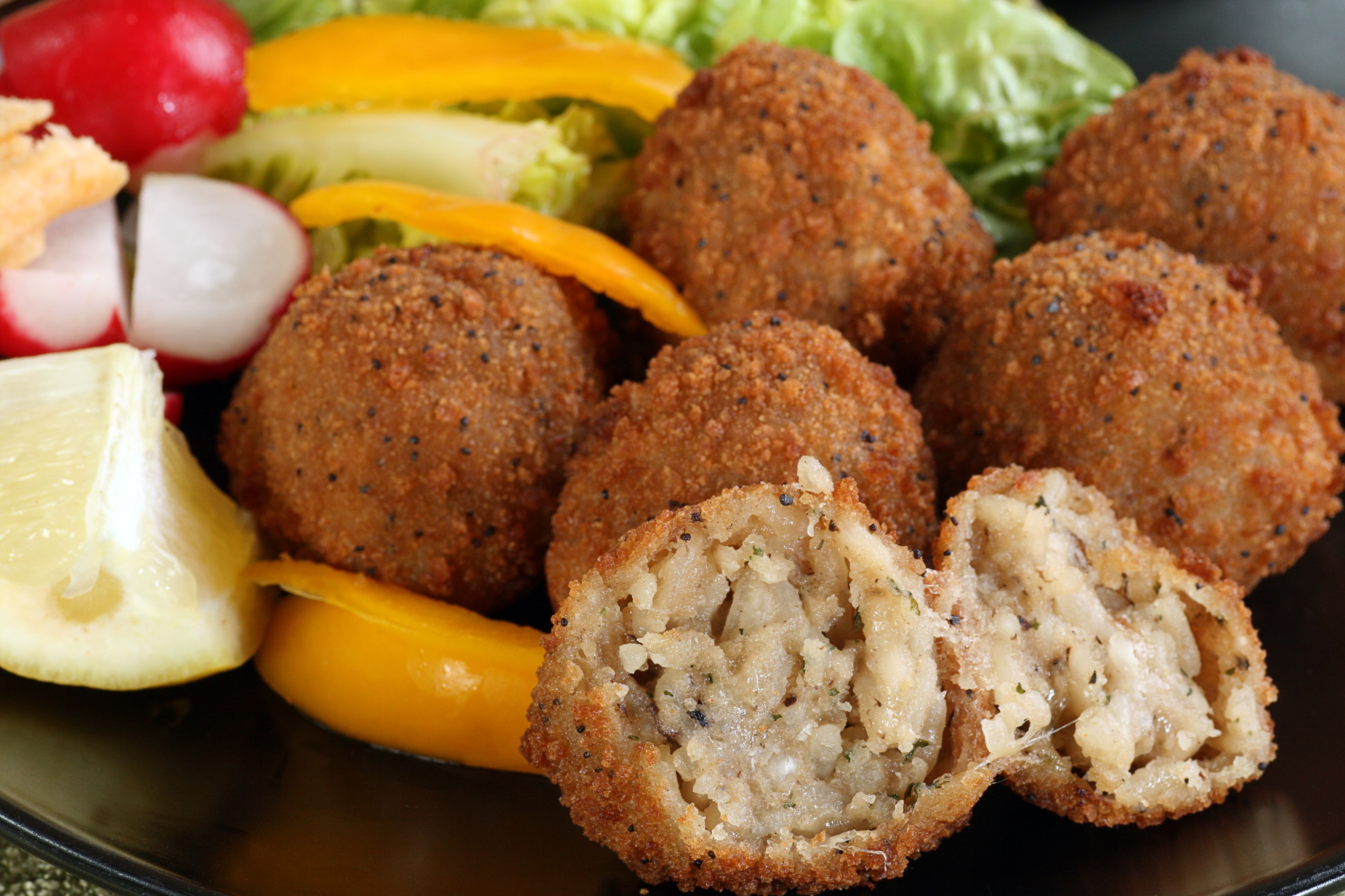 mushroom arancini