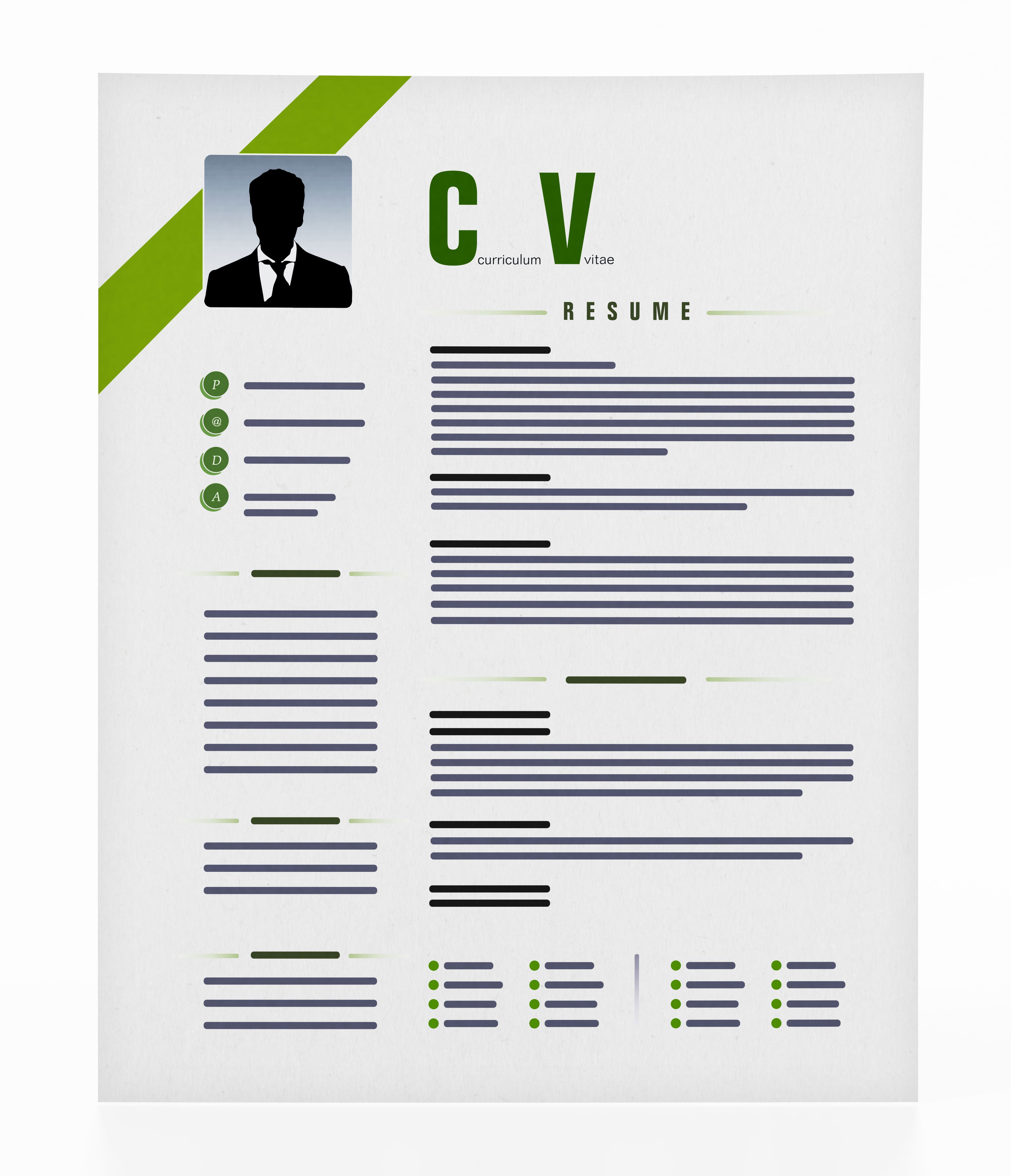clear resume design
