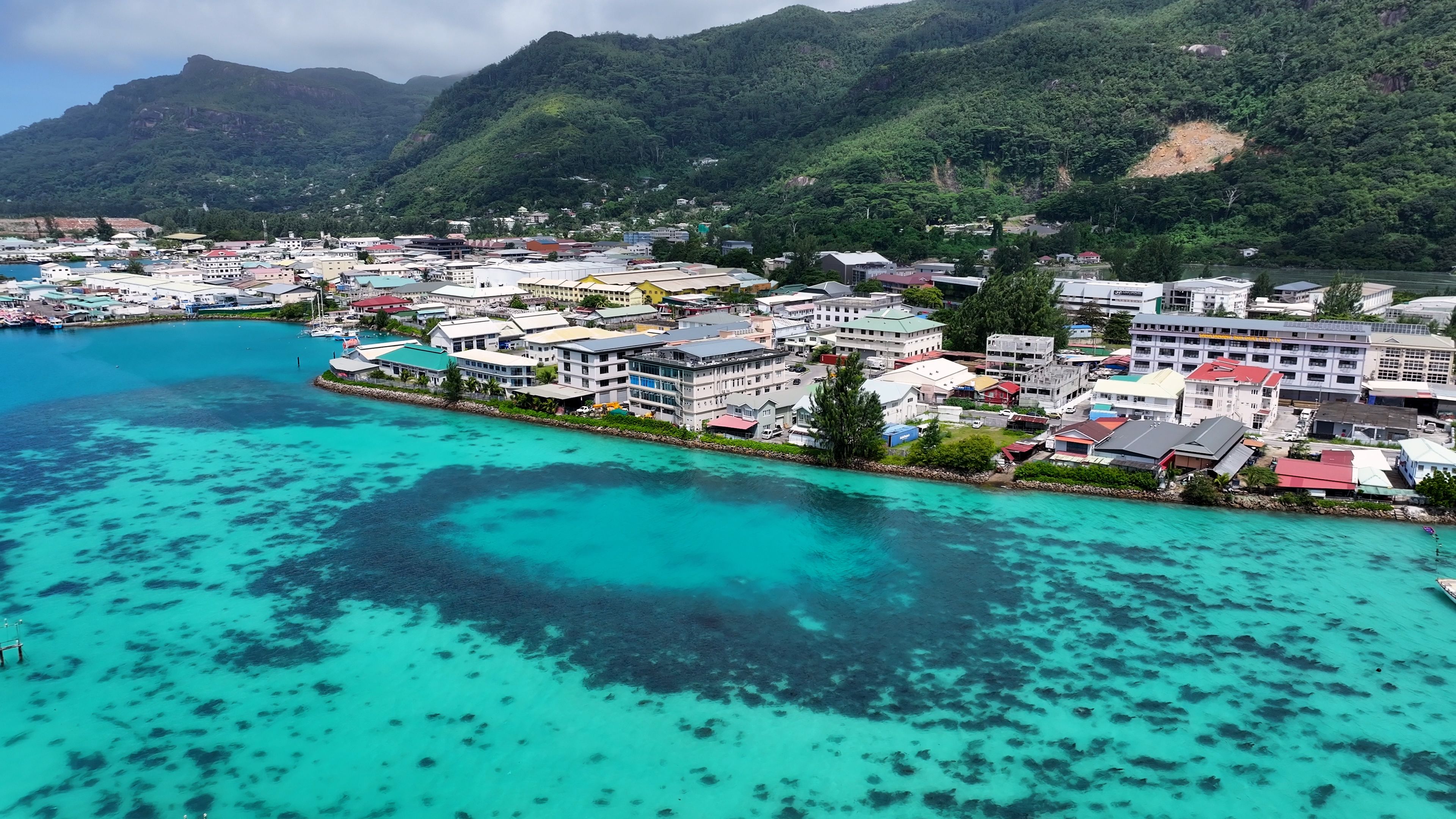 Mahe Island At Victoria In Seychelles Islands Seychelles.