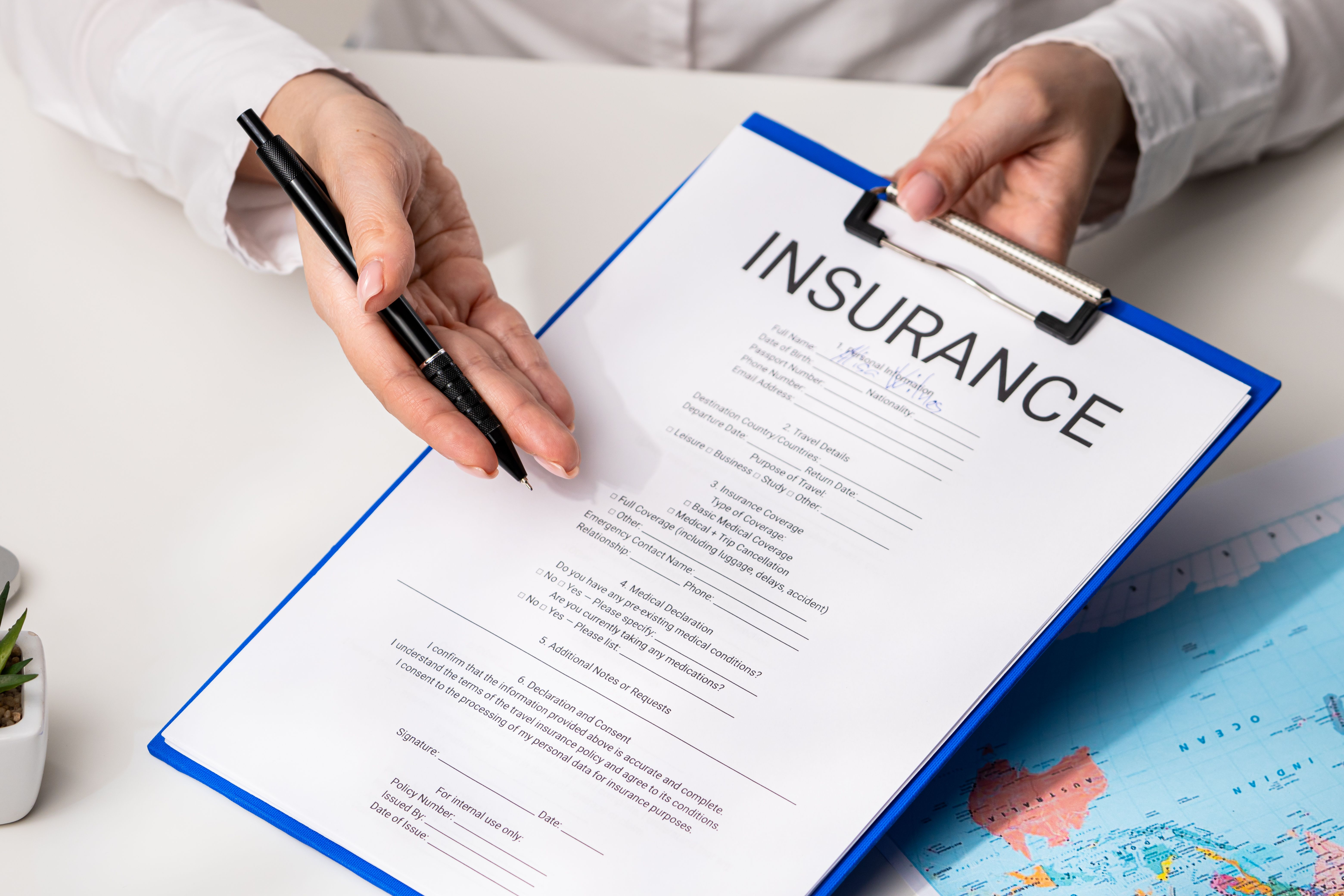 insurance paperwork