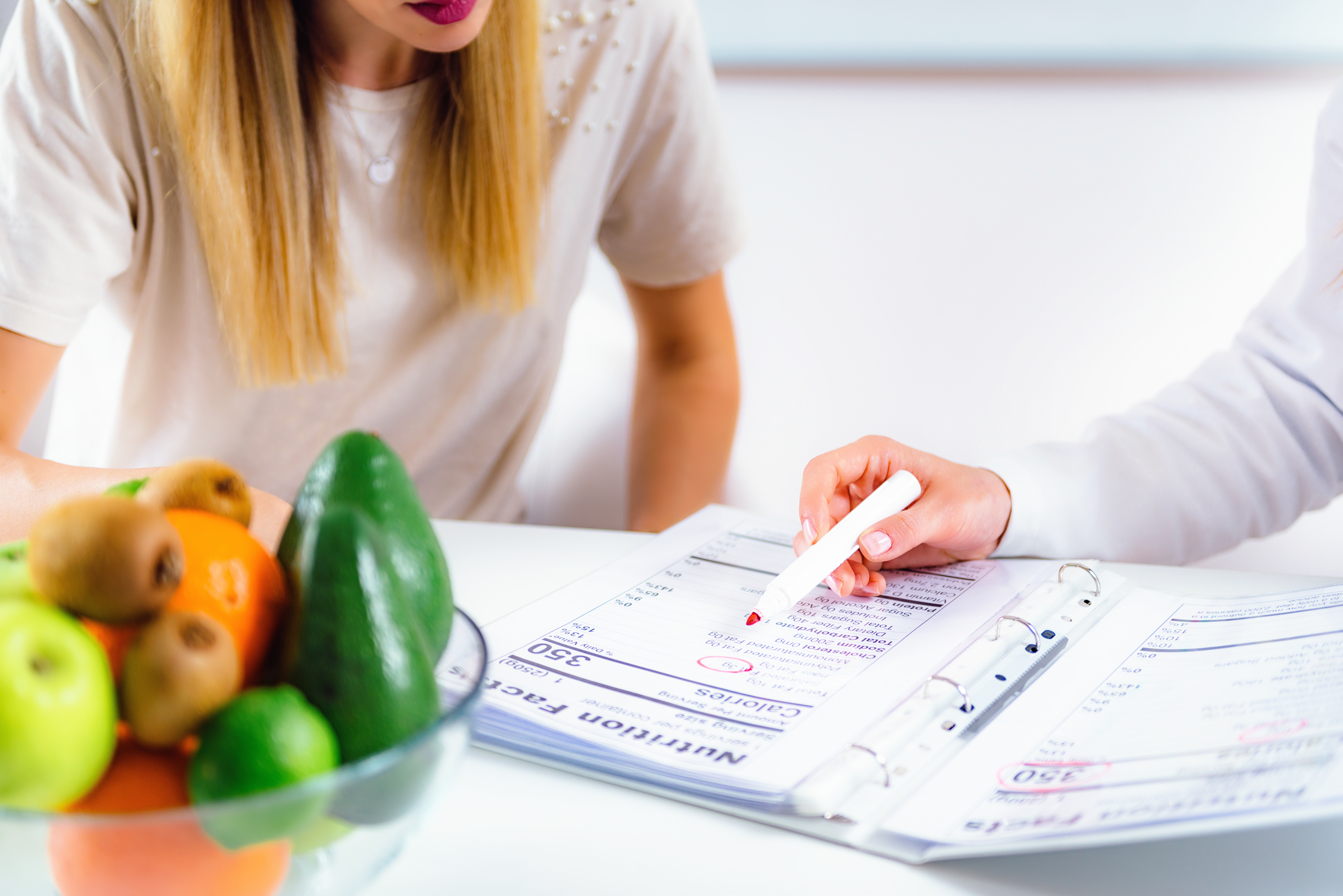Nutritionist with female patient Nutritionist with female patient