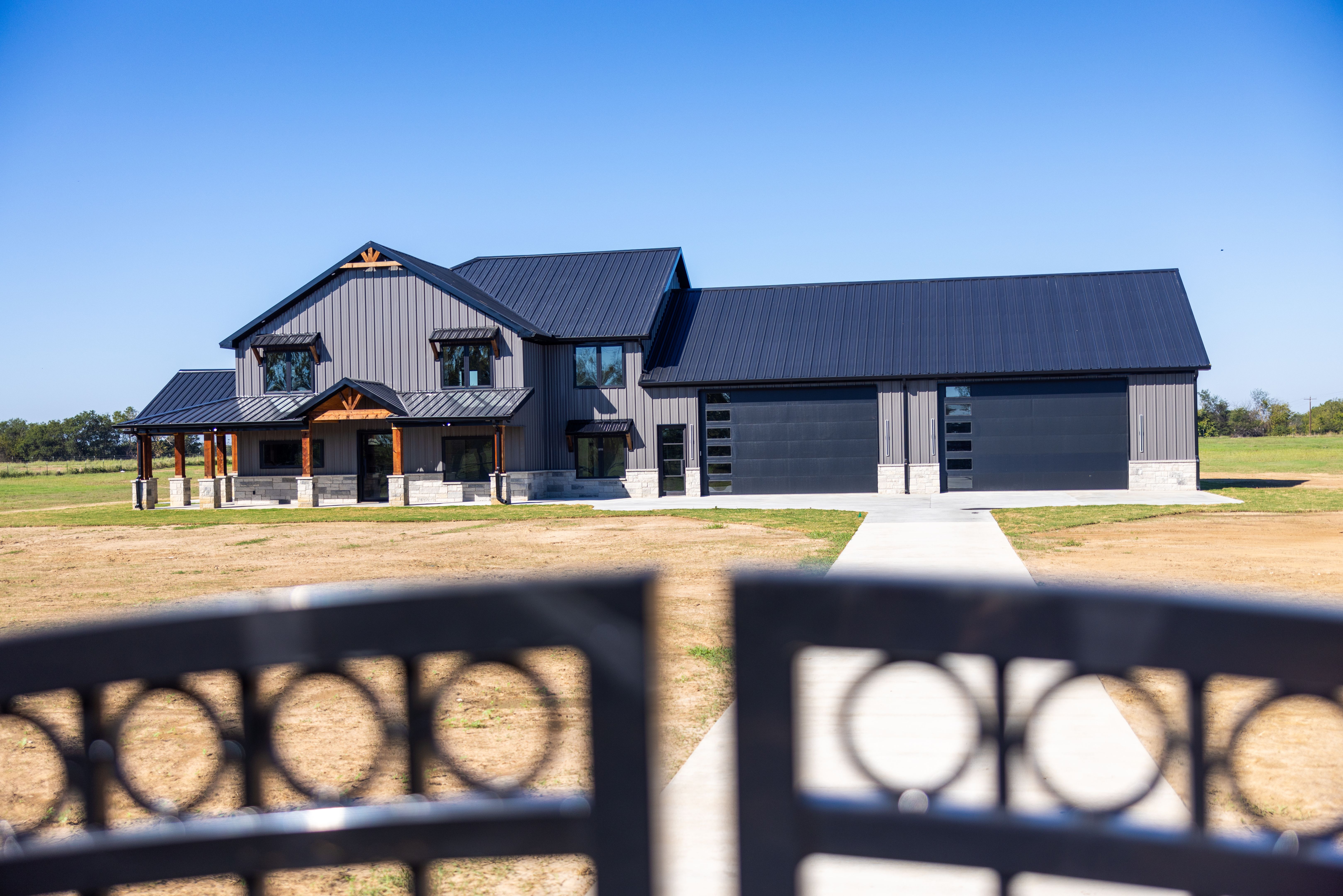 Exterior image of a Modern Luxury Home with gate