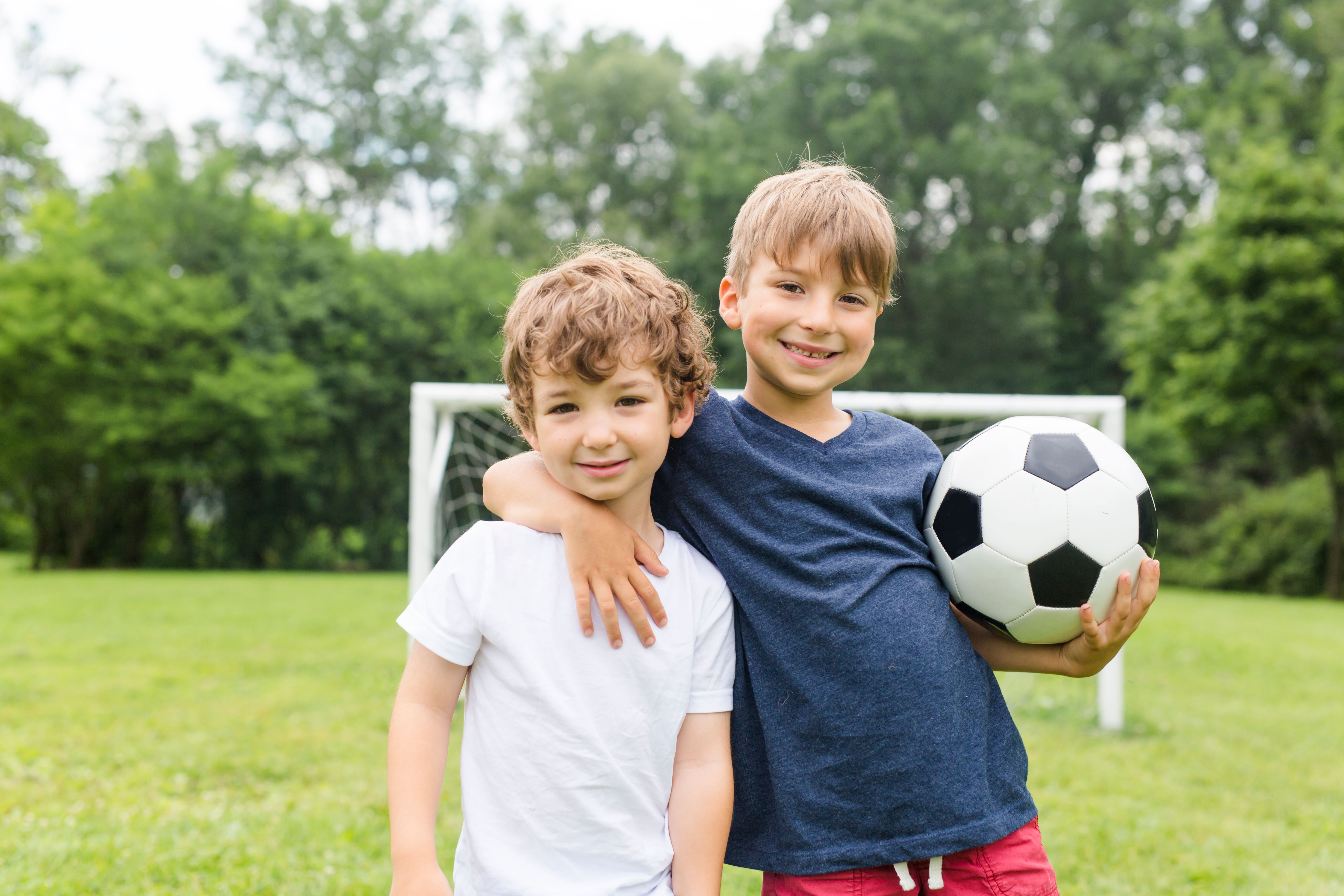 children playing sports