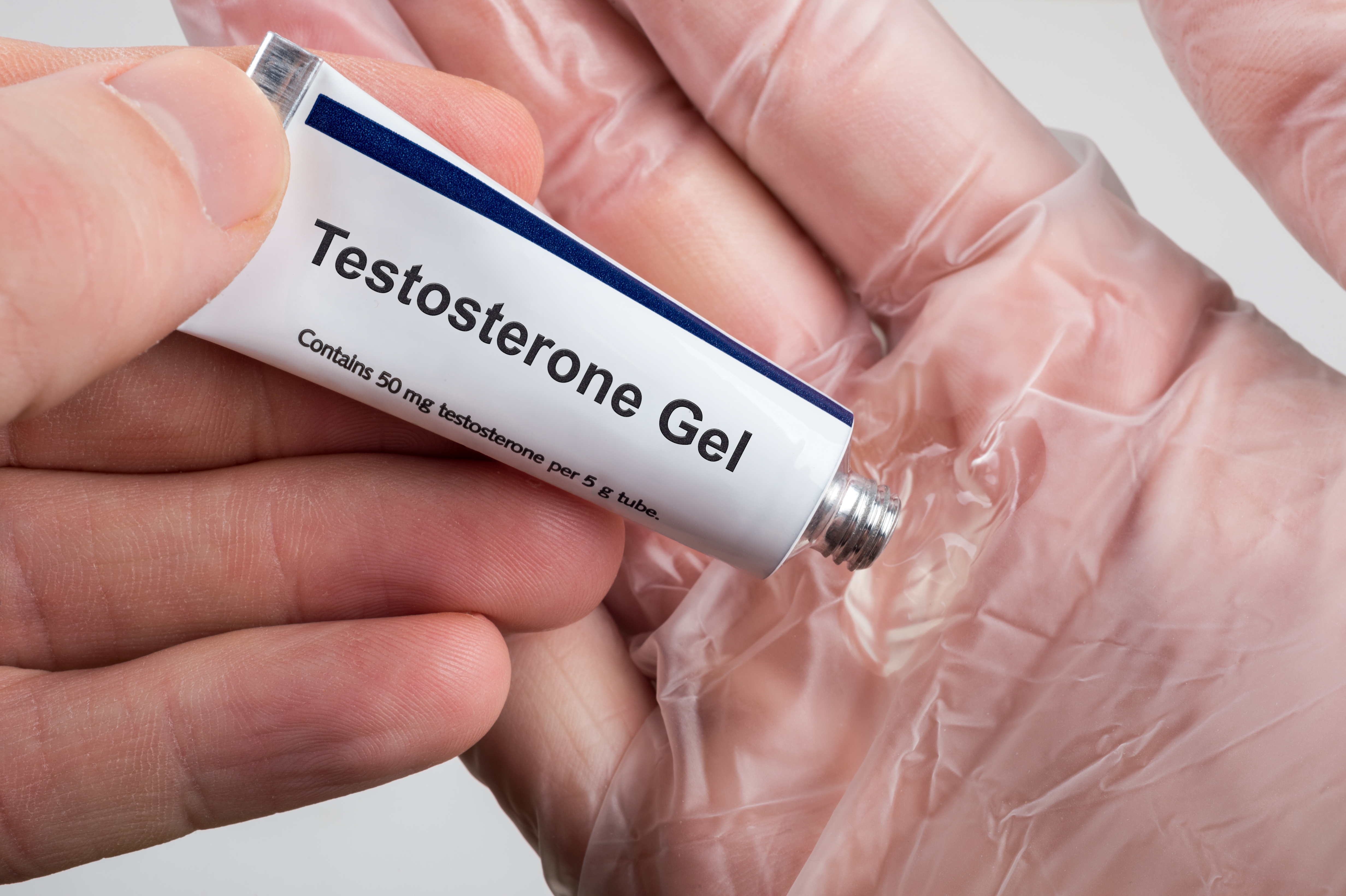Testosterone Replacement Therapy (TRT) using testosterone gel. Hypogonadism concept. Testosterone Replacement Therapy (TRT) using testosterone gel. Hypogonadism concept.
