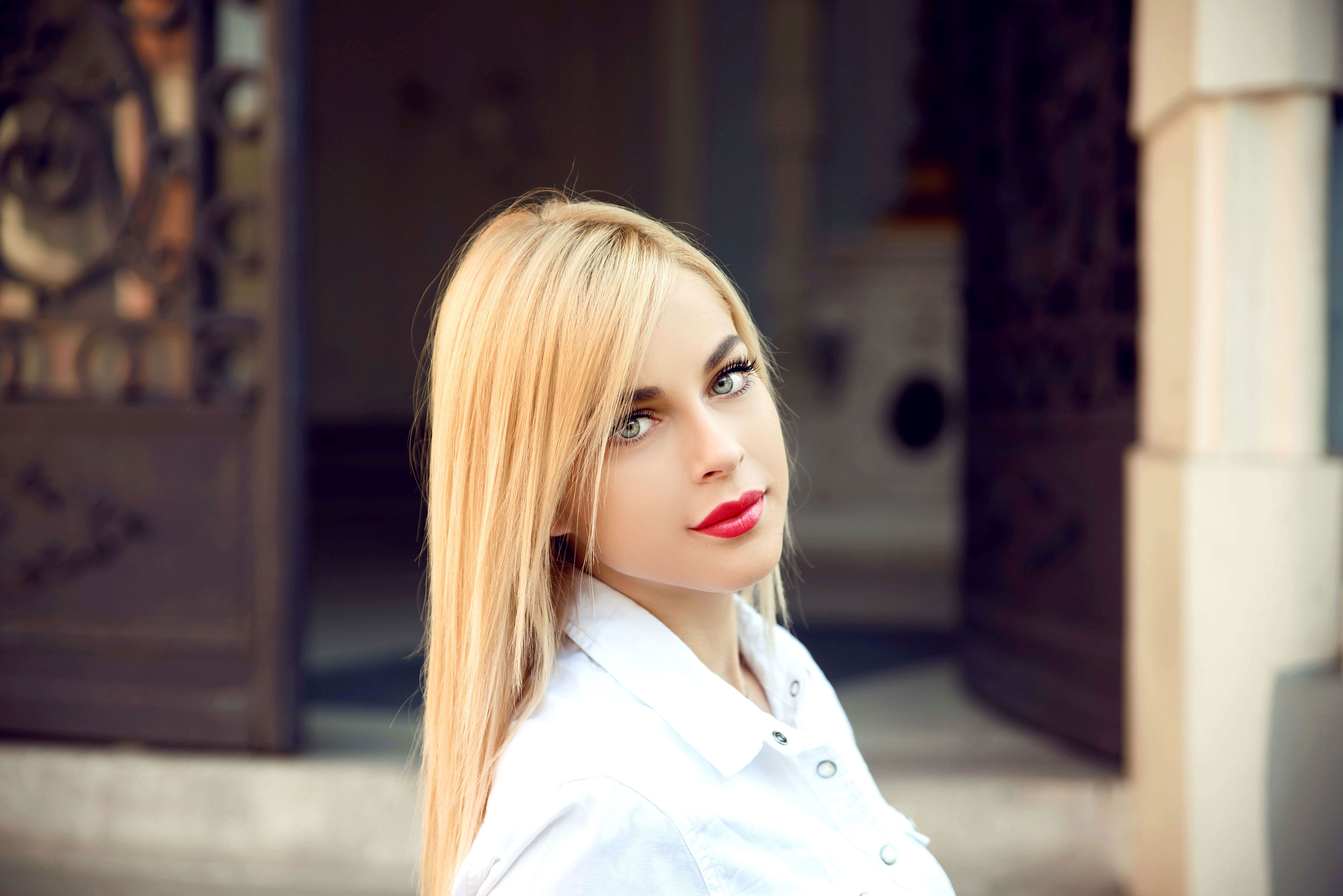 Portrait of young blonde woman Portrait of young blonde woman