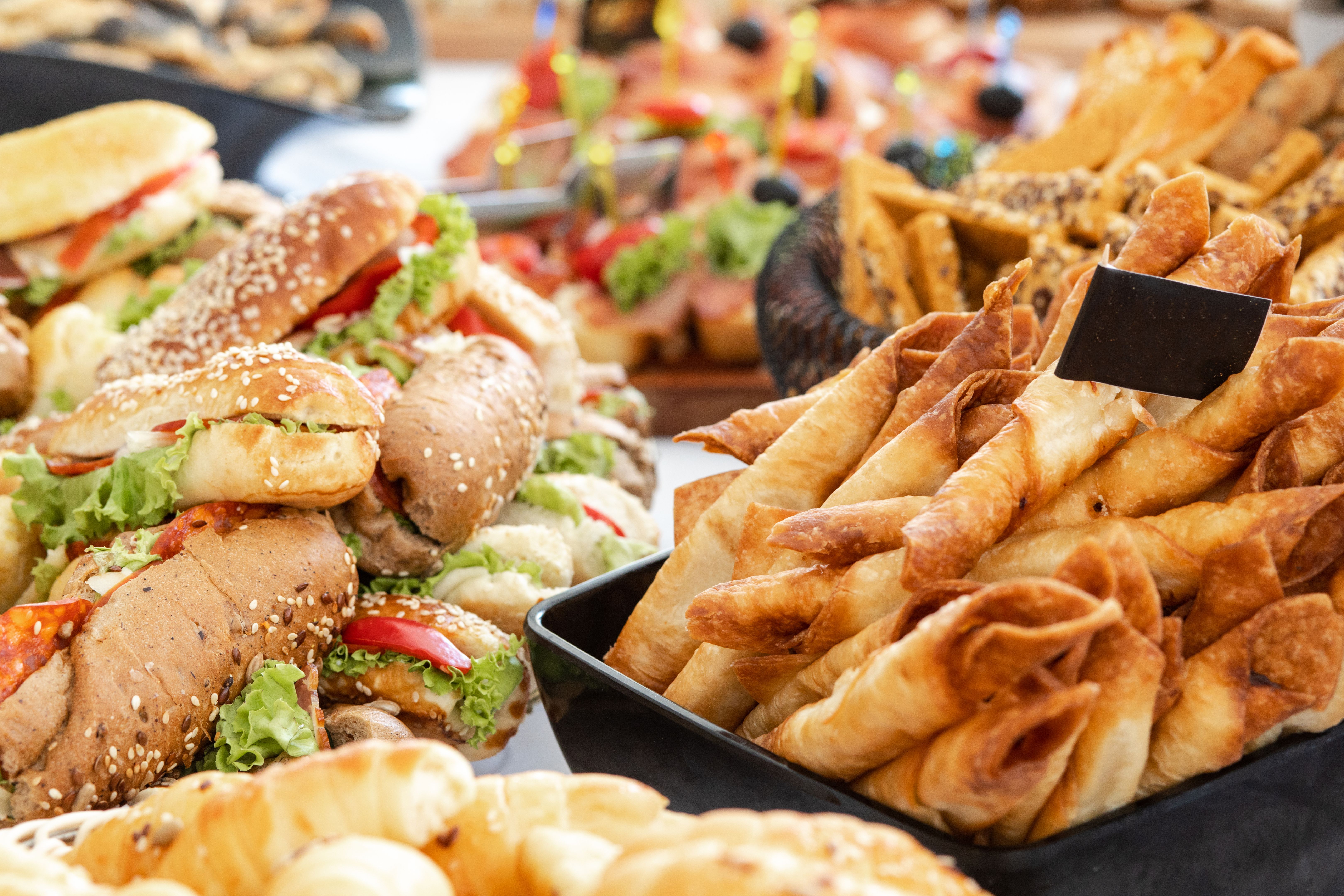 Taquitos and sandwiches, event catering