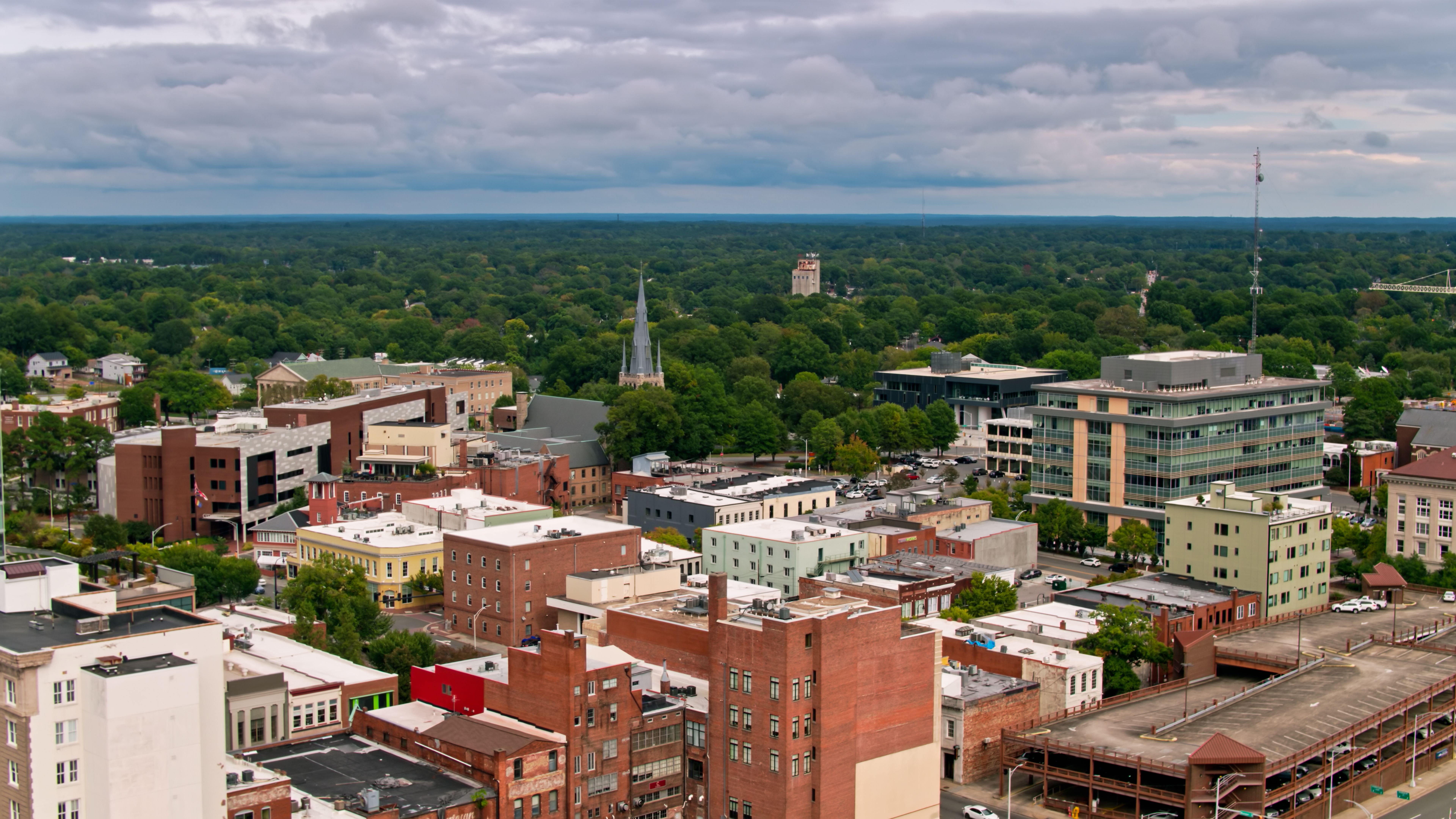Aerial View of Durham, North Carolina