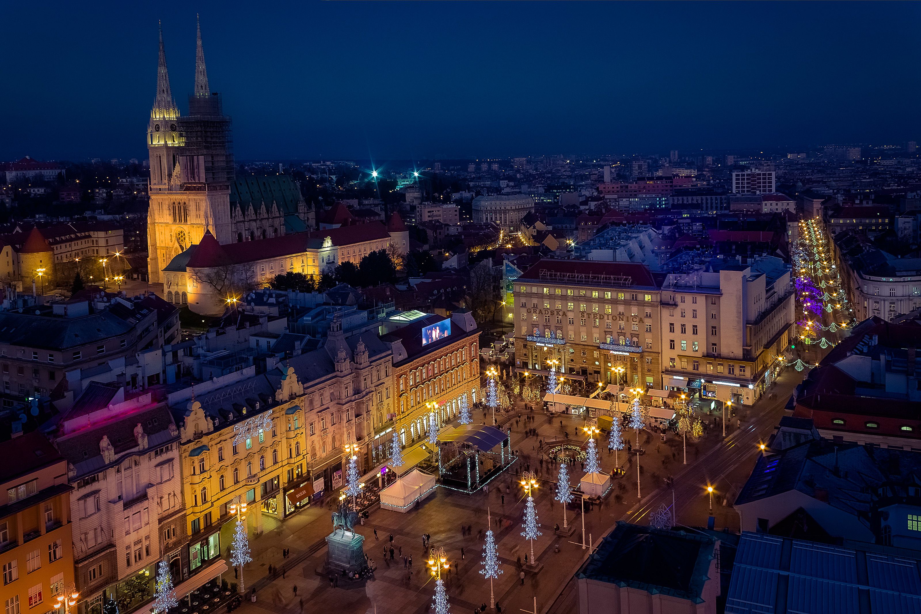 Zagreb night photography