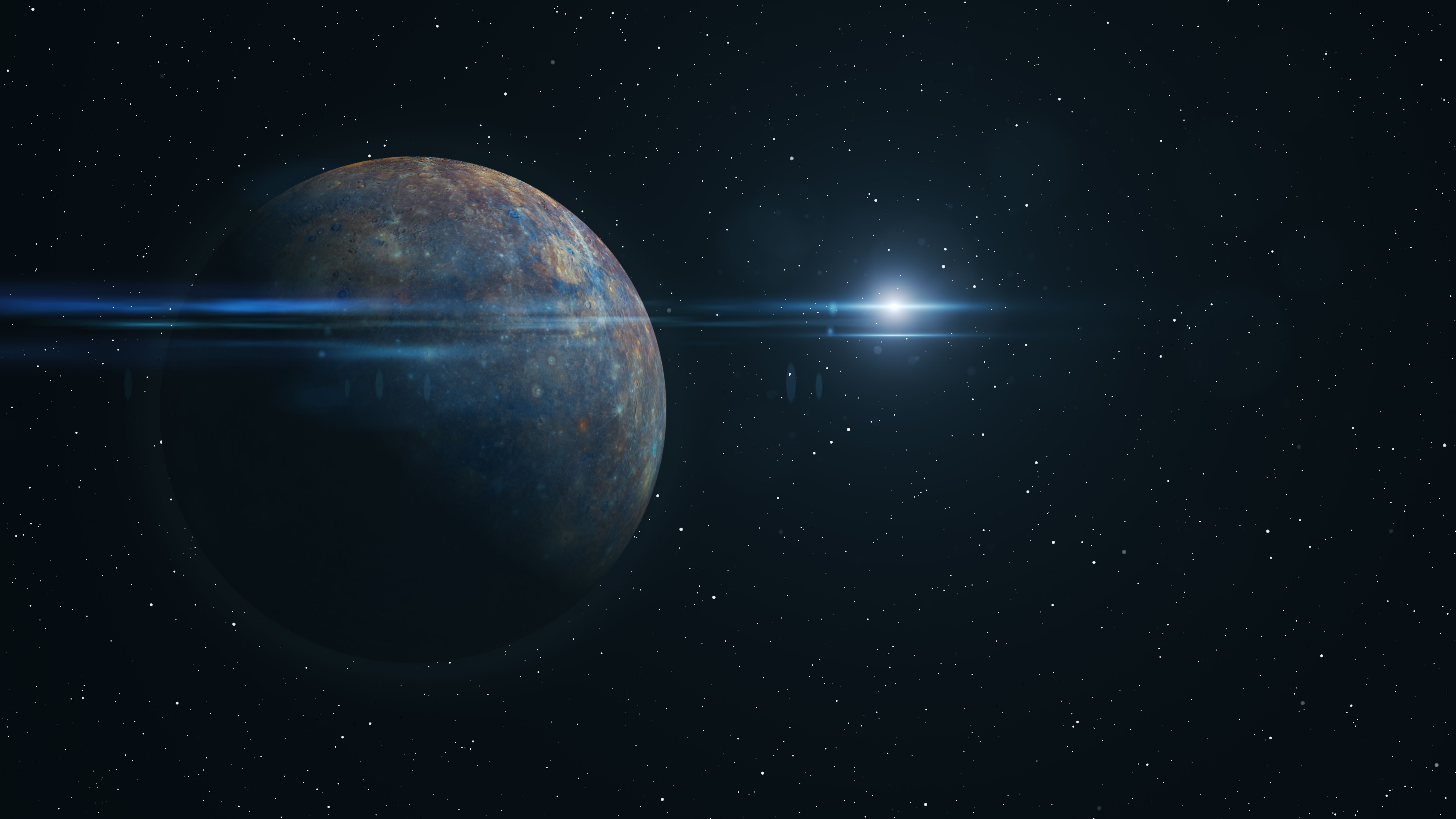 Mercury Planet in Space 3D Illustration