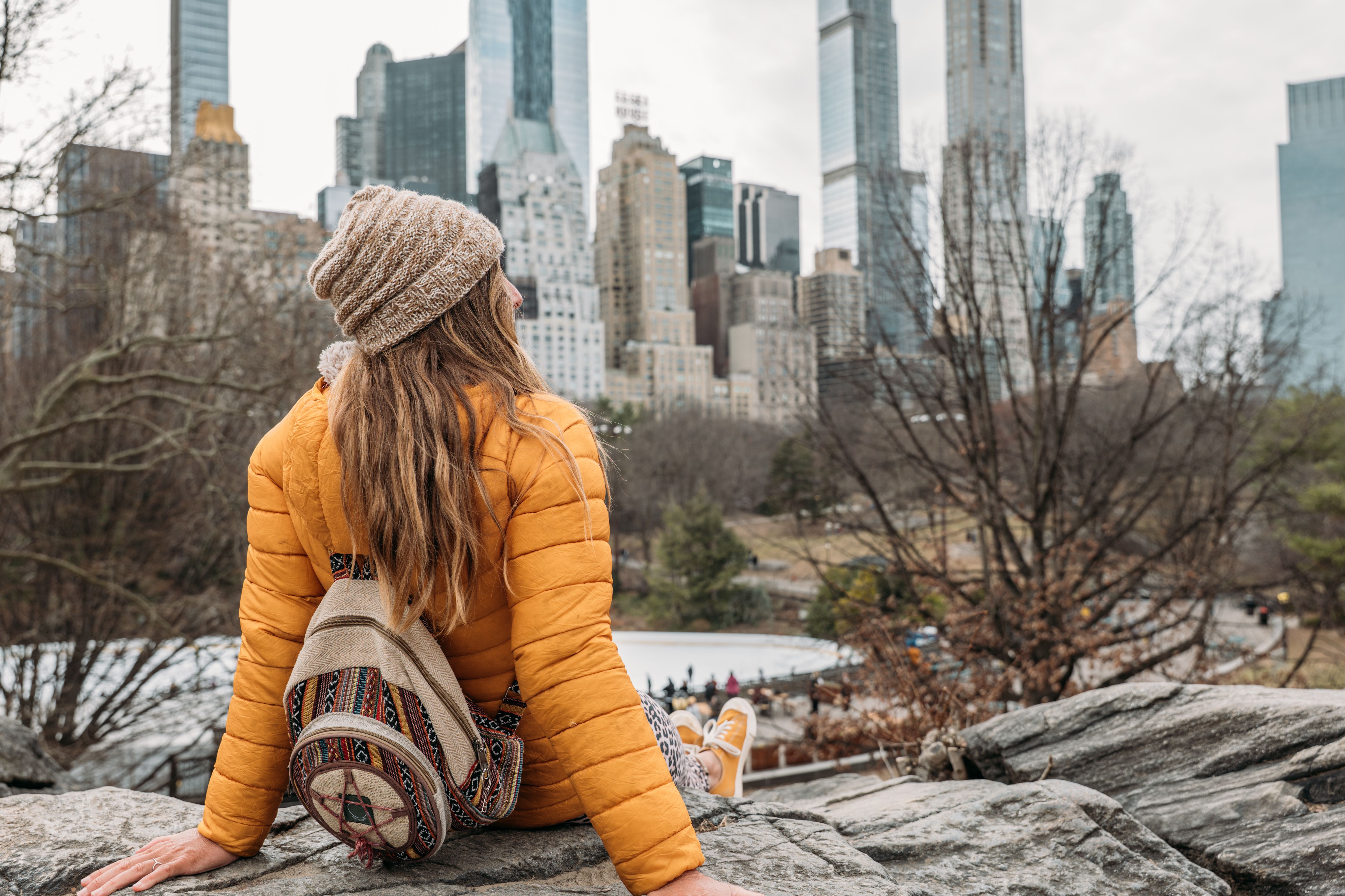 NYC fashion layering