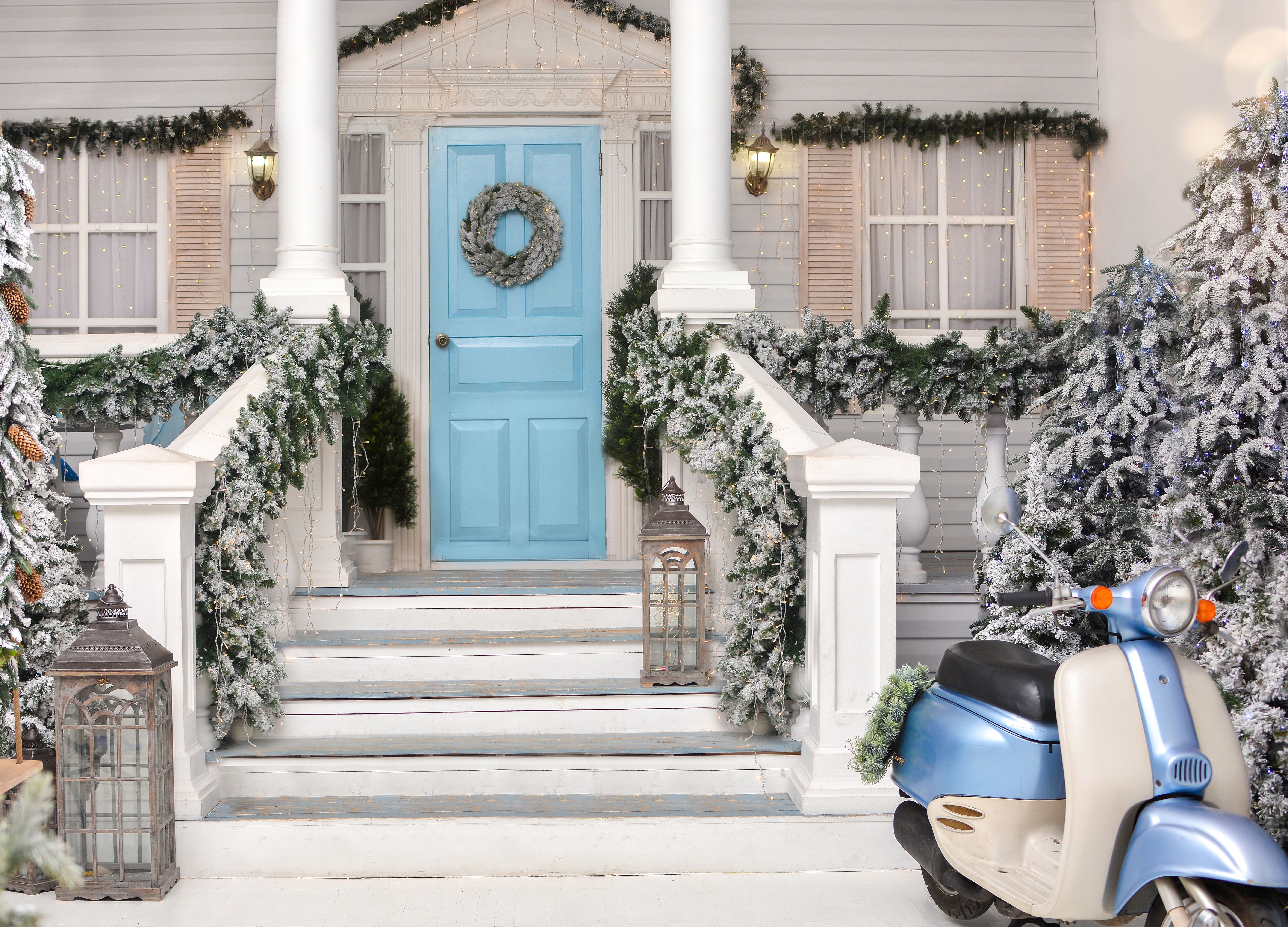 festive curb appeal