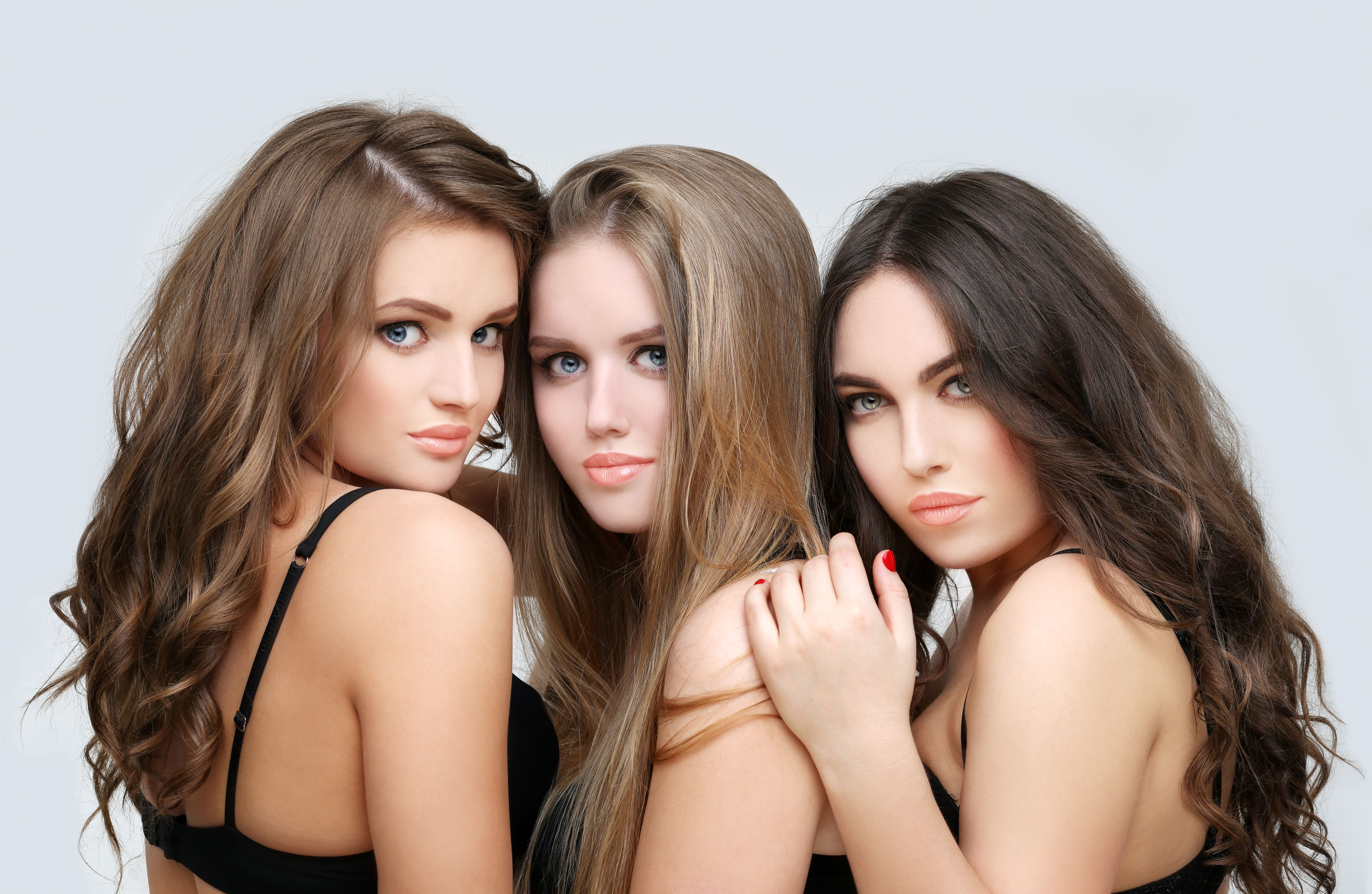 Photo of three beautiful girls