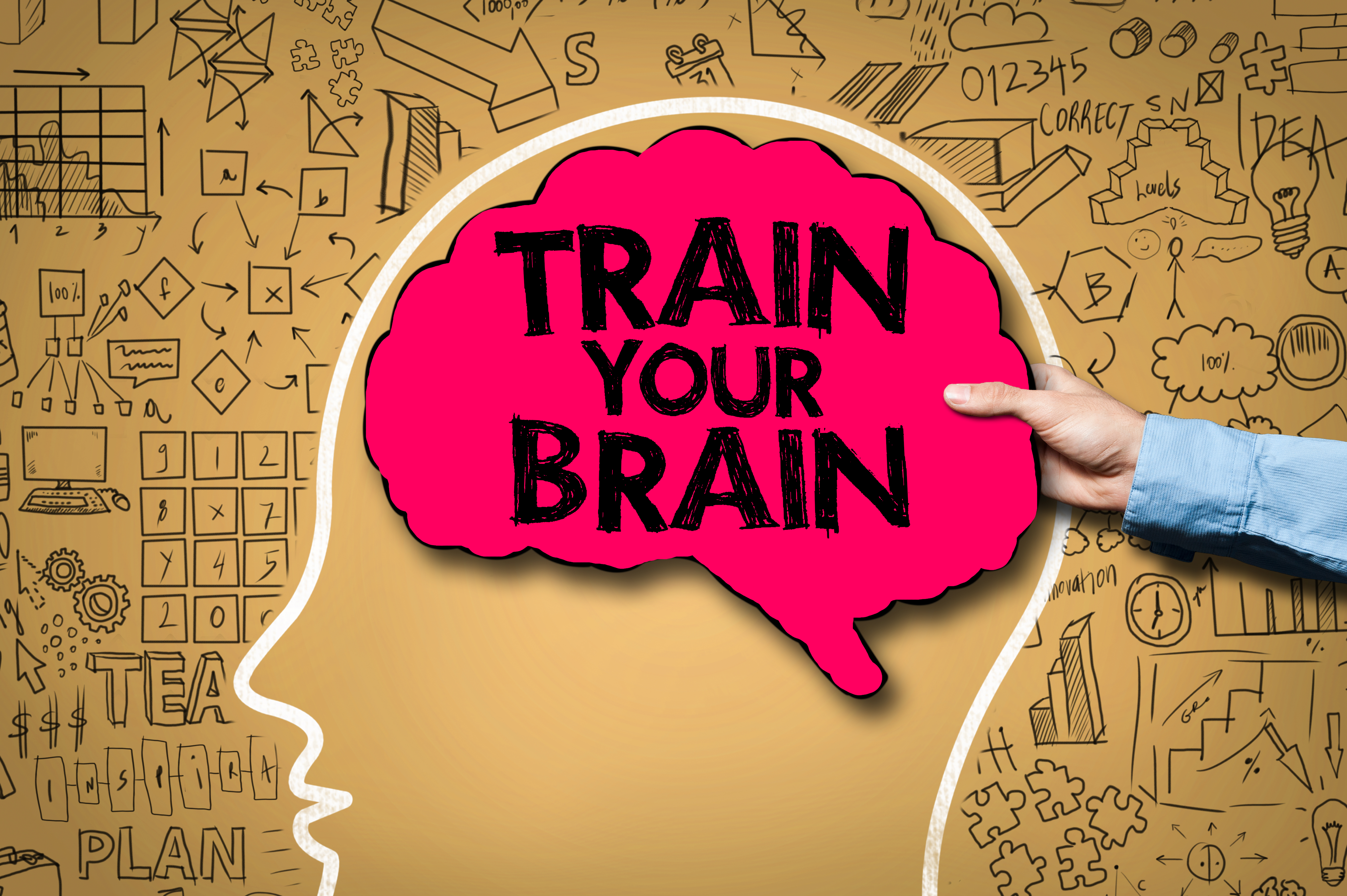 TRAIN YOUR BRAIN / Brain concept (Click for more)