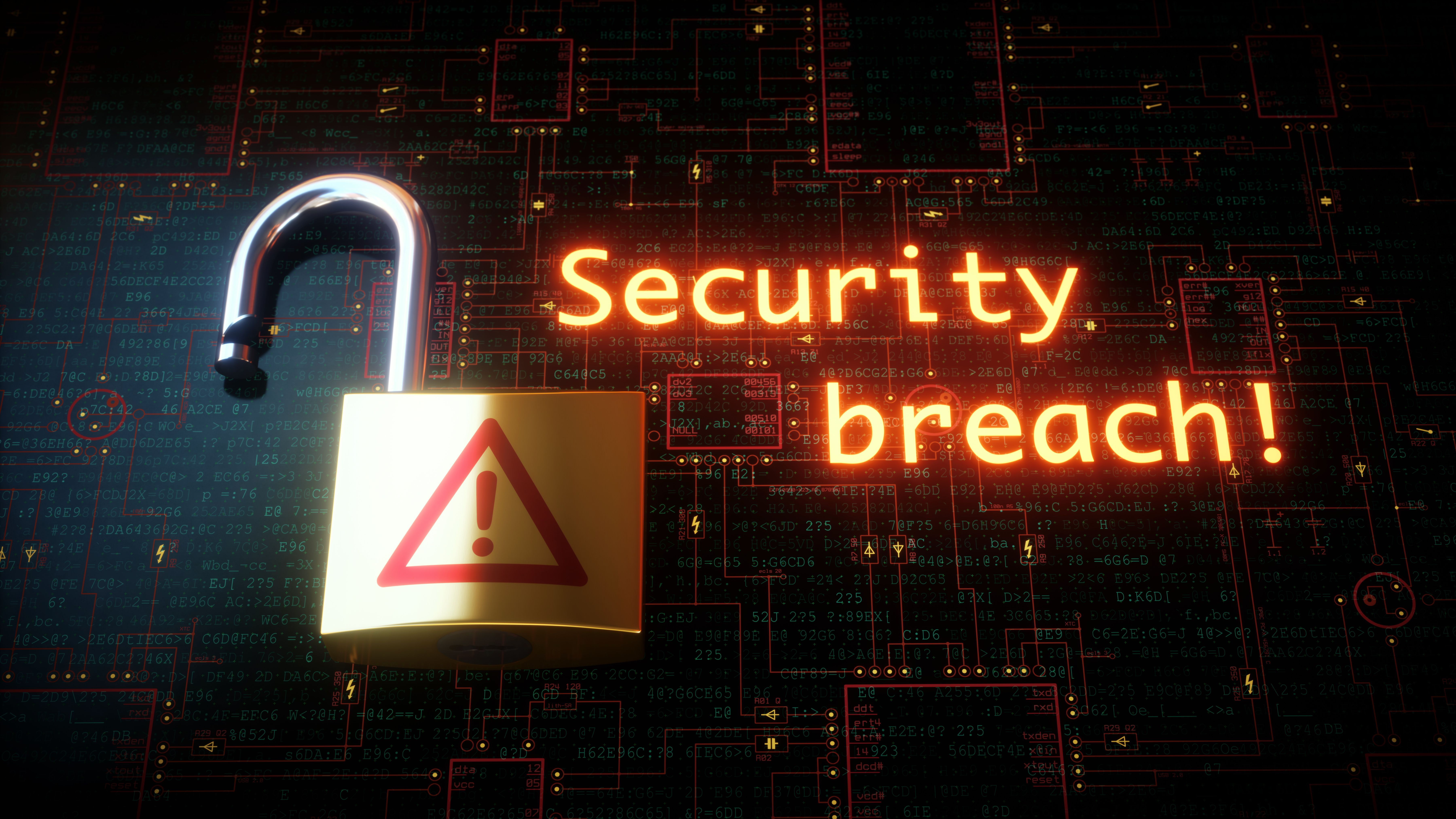 Security Breach Padlock