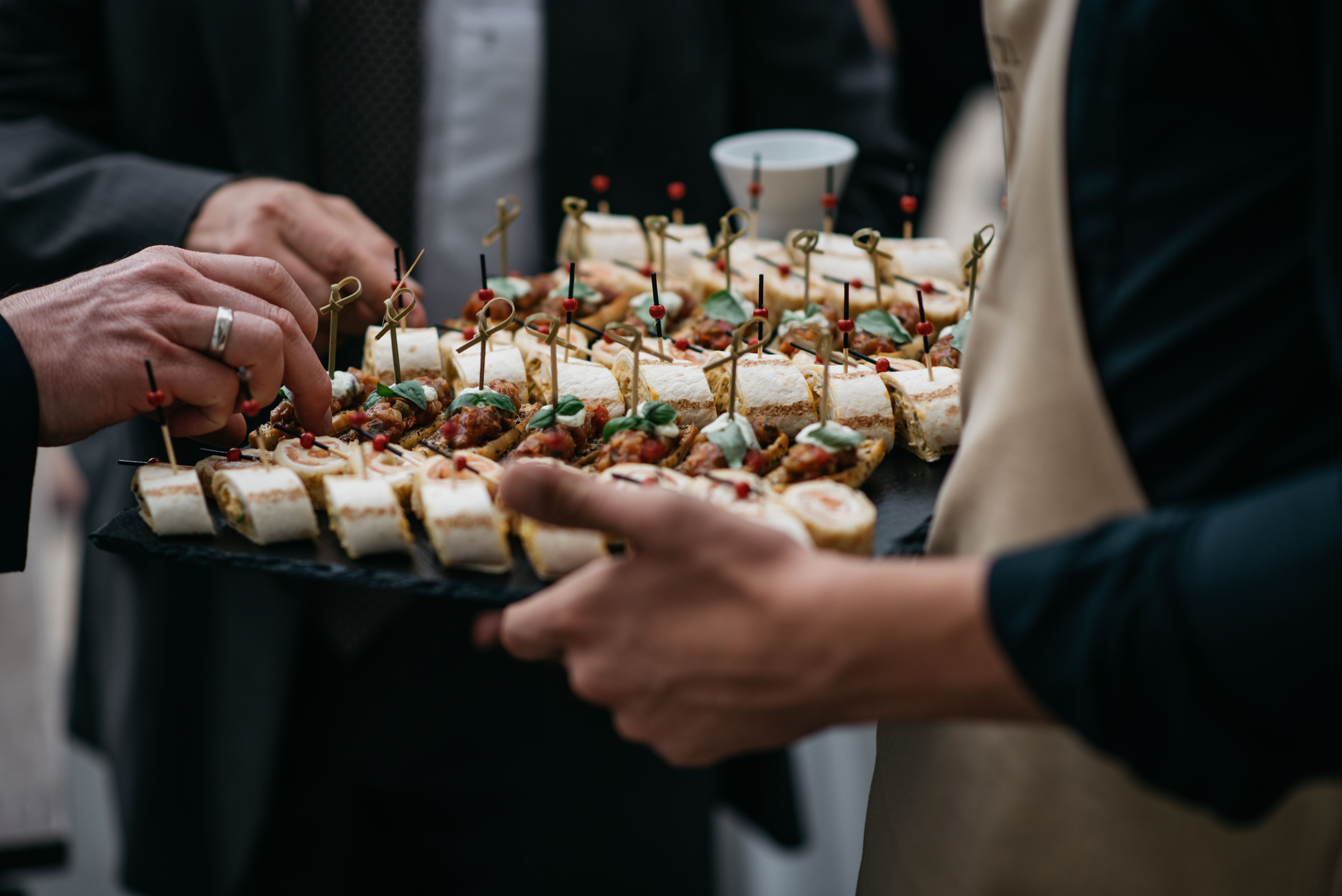 elegant wedding buffet