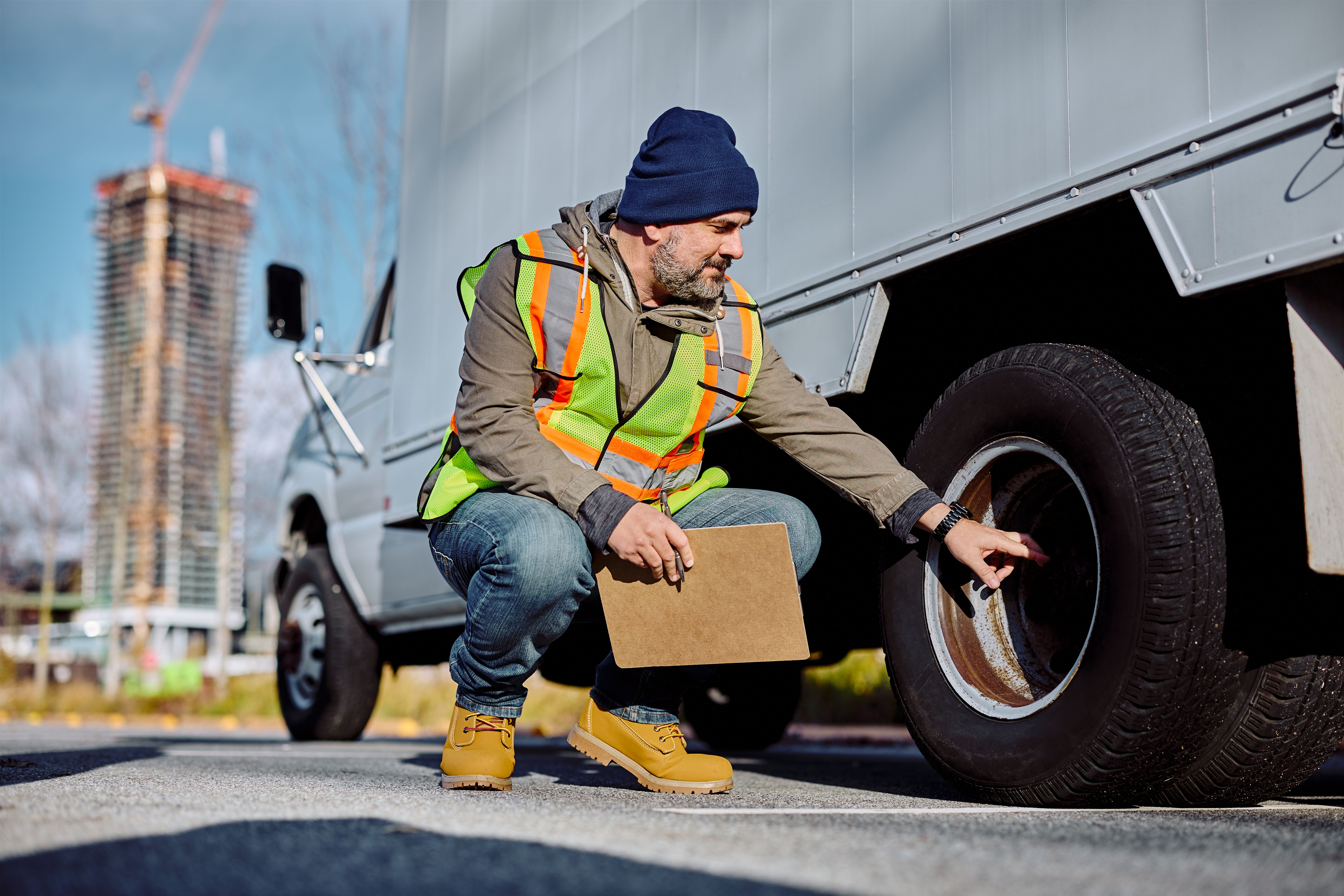 truck tires inspection