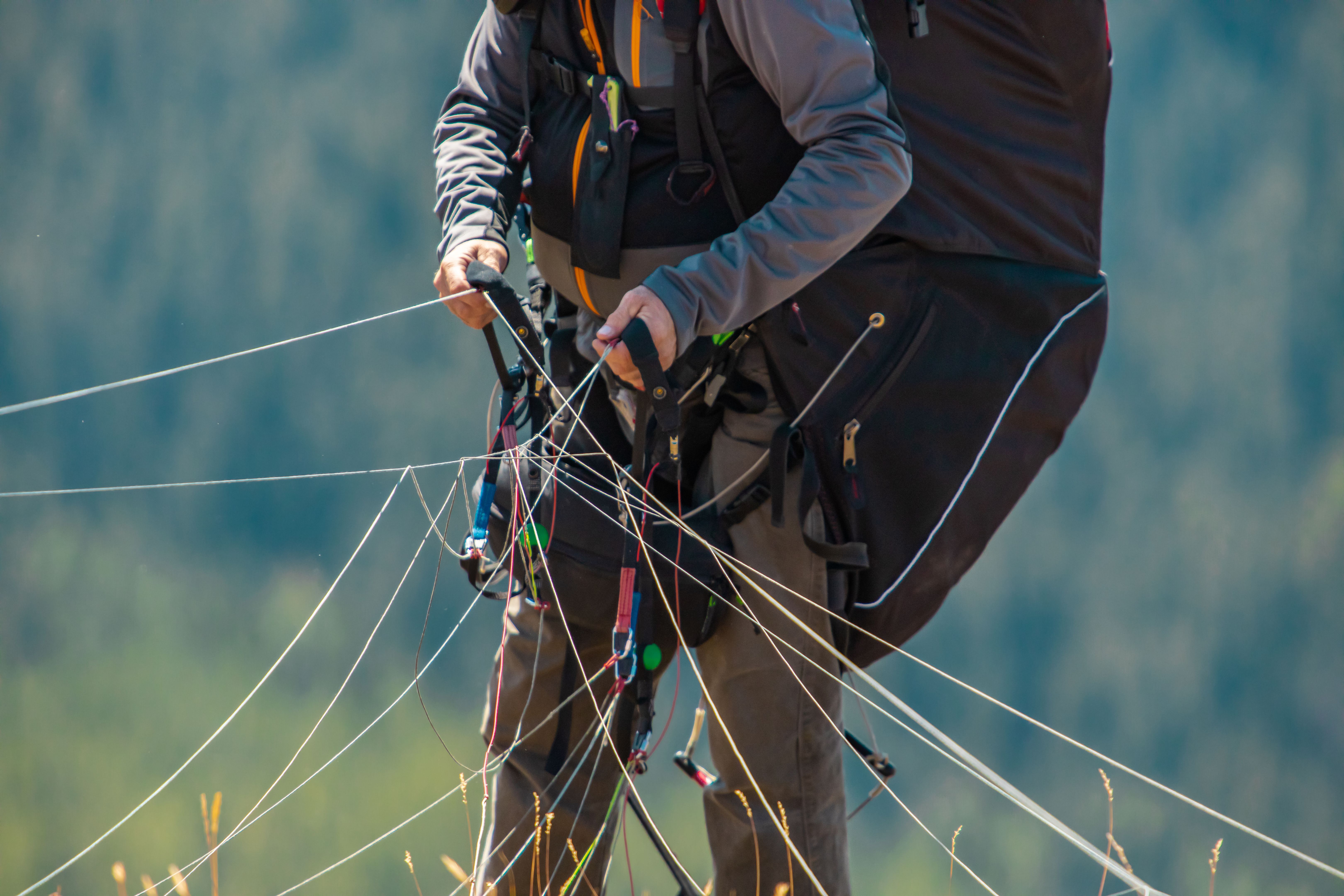 paragliding harness